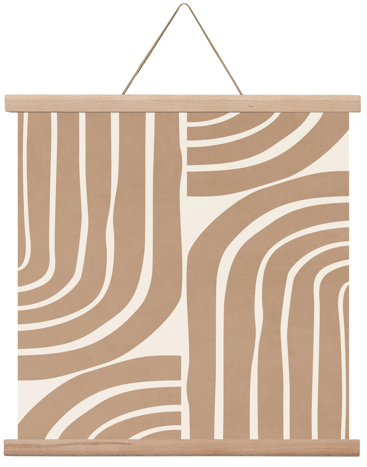 MINIMAL NEUTRAL ARCHES II, 40x40 cm (40x40 cm), Tölgy akasztó