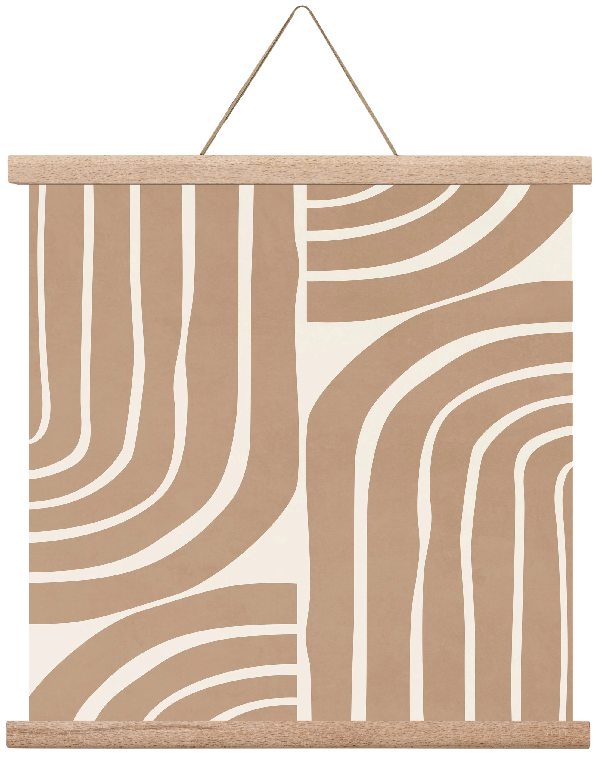 MINIMAL NEUTRAL ARCHES II, 40x40 cm (40x40 cm), Tölgy akasztó