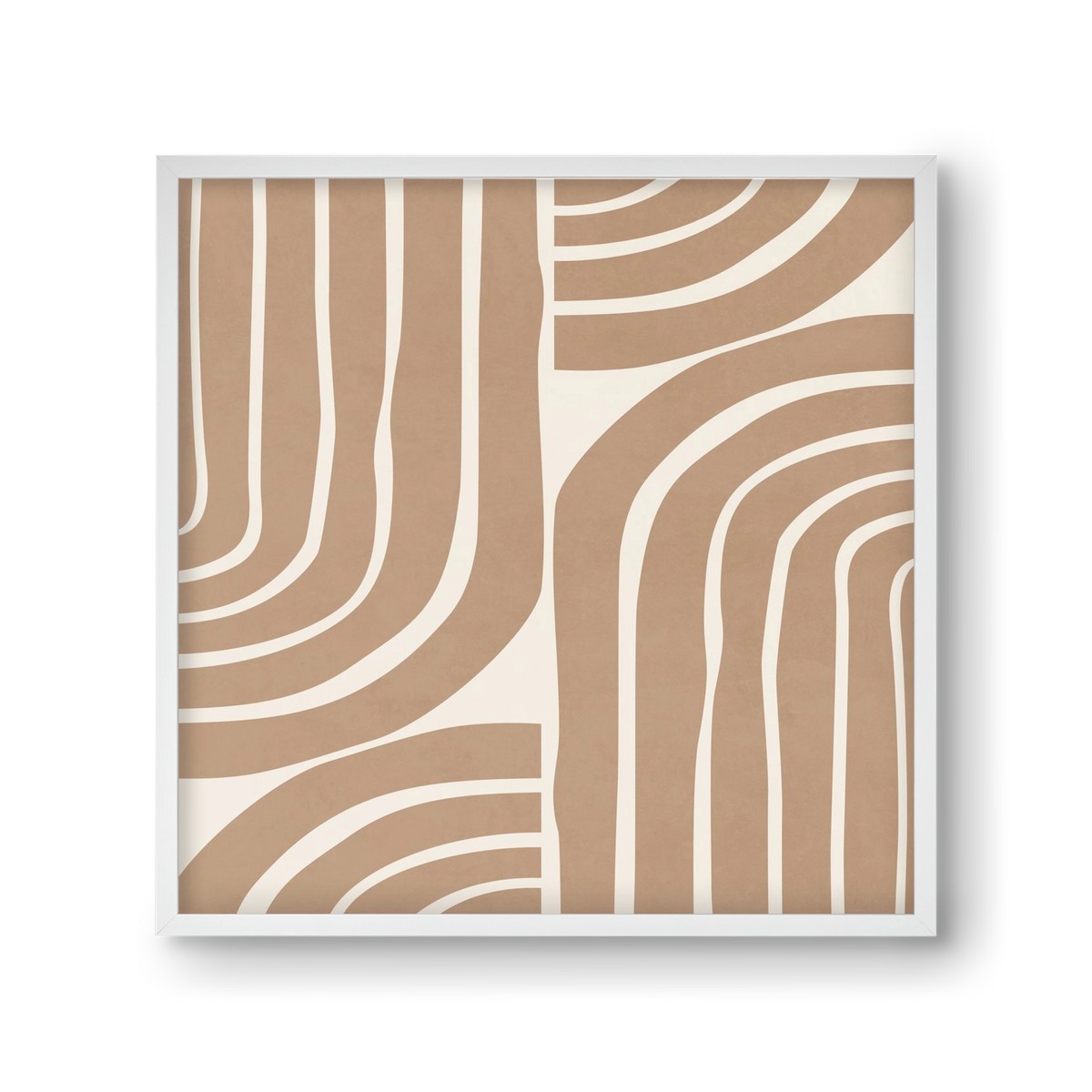 MINIMAL NEUTRAL ARCHES II, 30x30 cm (30x30 cm), Fehér keret