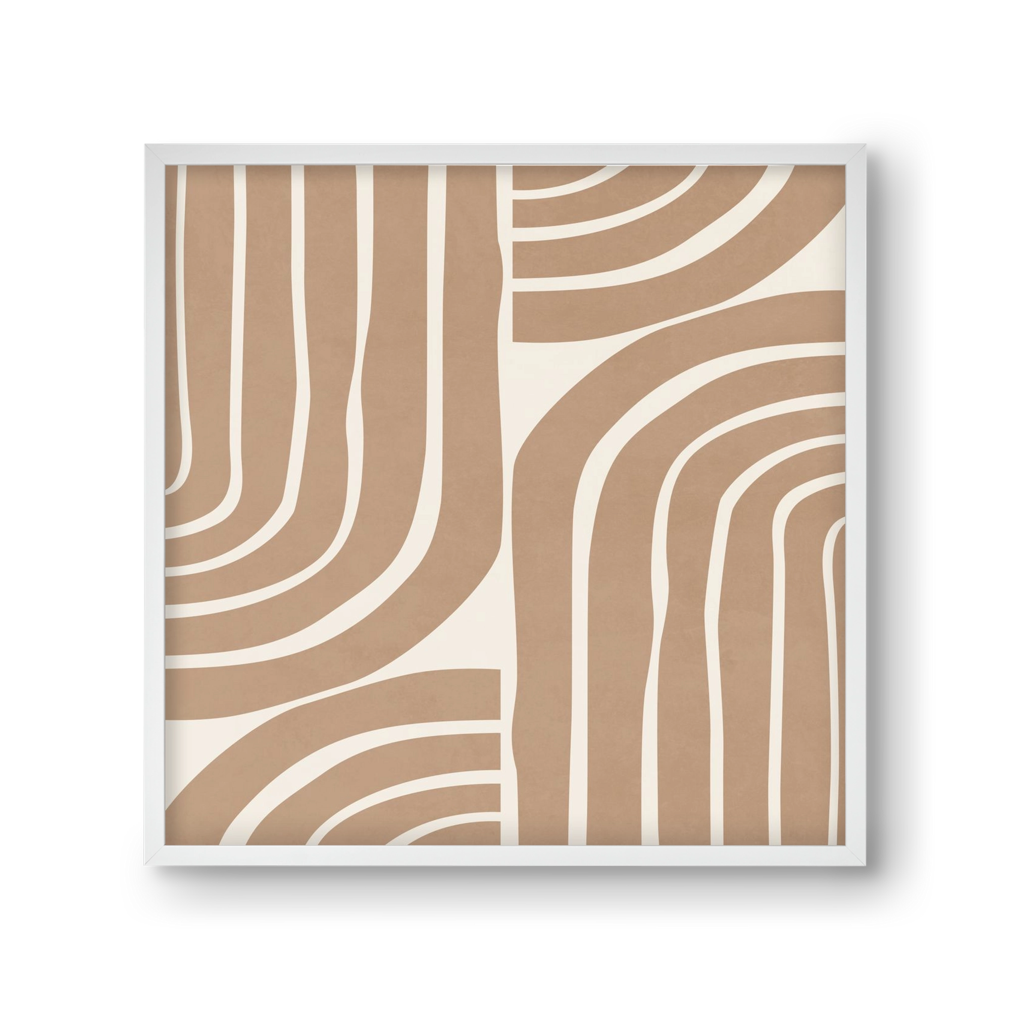 MINIMAL NEUTRAL ARCHES II, 30x30 cm (30x30 cm), Fehér keret