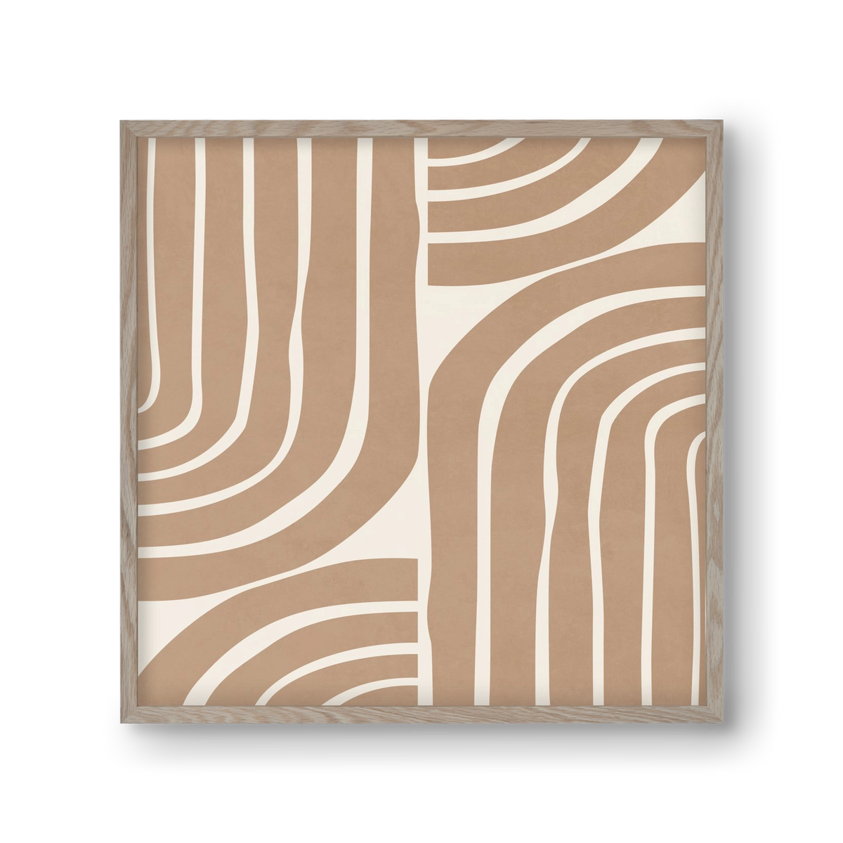 MINIMAL NEUTRAL ARCHES II, 30x30 cm (30x30 cm), Tölgy keret