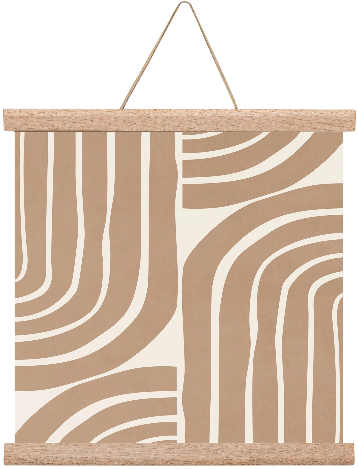 MINIMAL NEUTRAL ARCHES II, 30x30 cm (30x30 cm), Tölgy akasztó