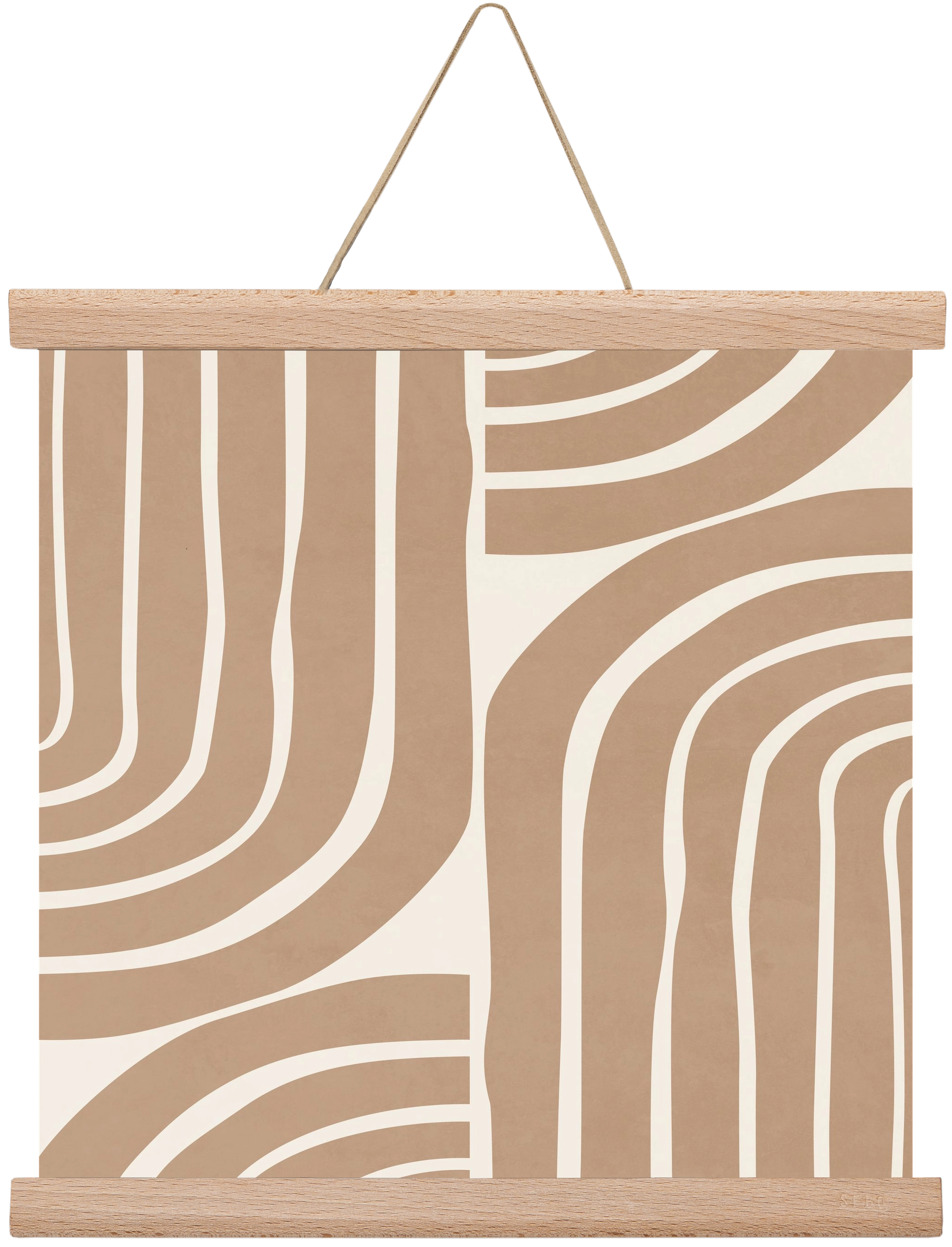 MINIMAL NEUTRAL ARCHES II, 30x30 cm (30x30 cm), Tölgy akasztó