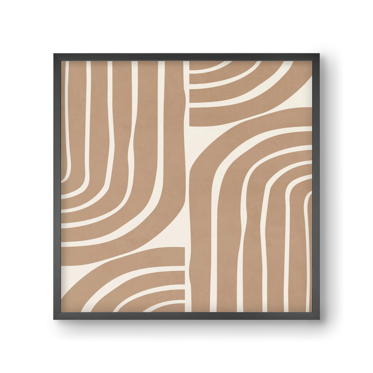 MINIMAL NEUTRAL ARCHES II, 30x30 cm (30x30 cm), Fekete keret