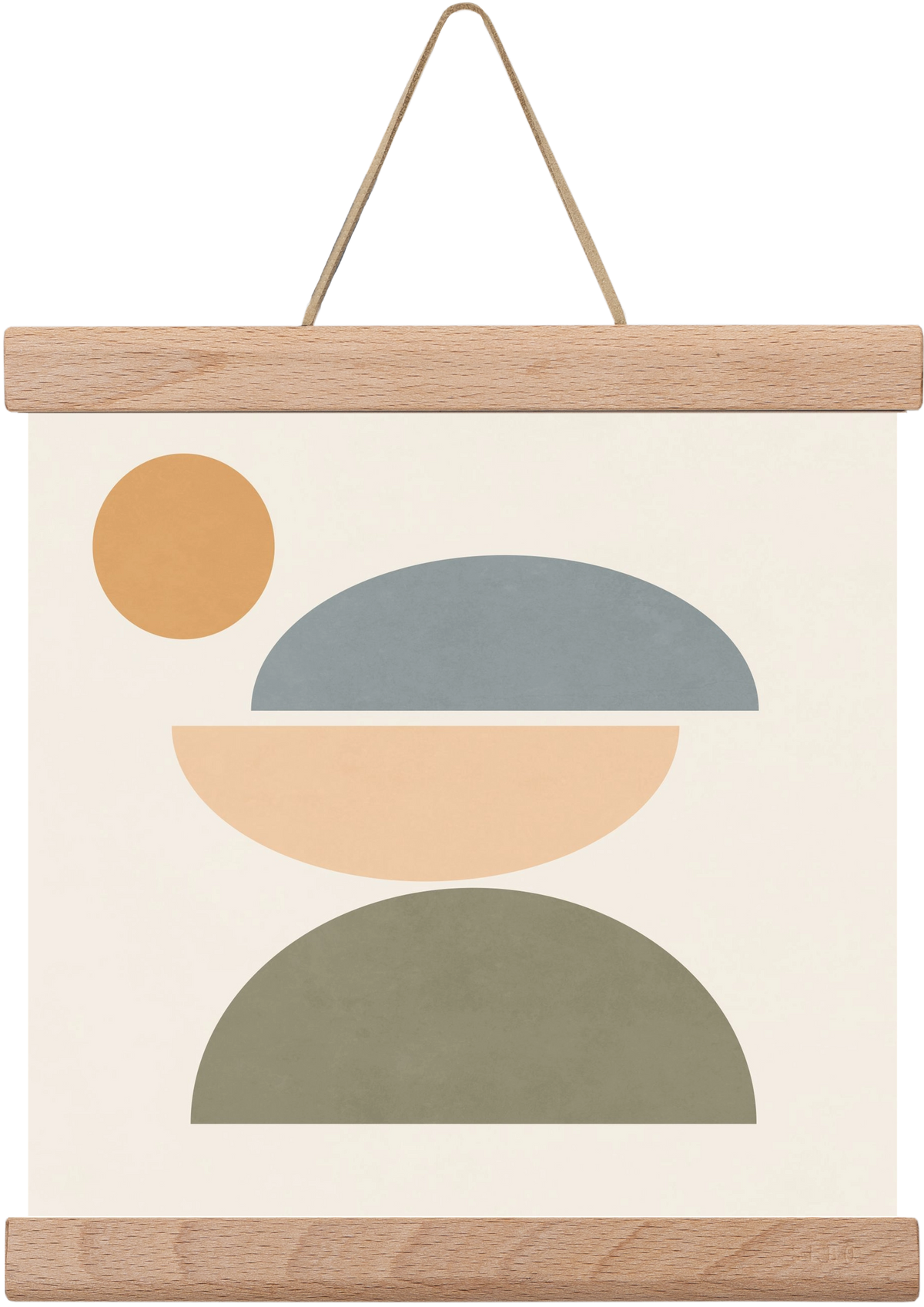 MINIMAL GEOMETRY, 20x20 cm (20x20 cm), Tölgy akasztó