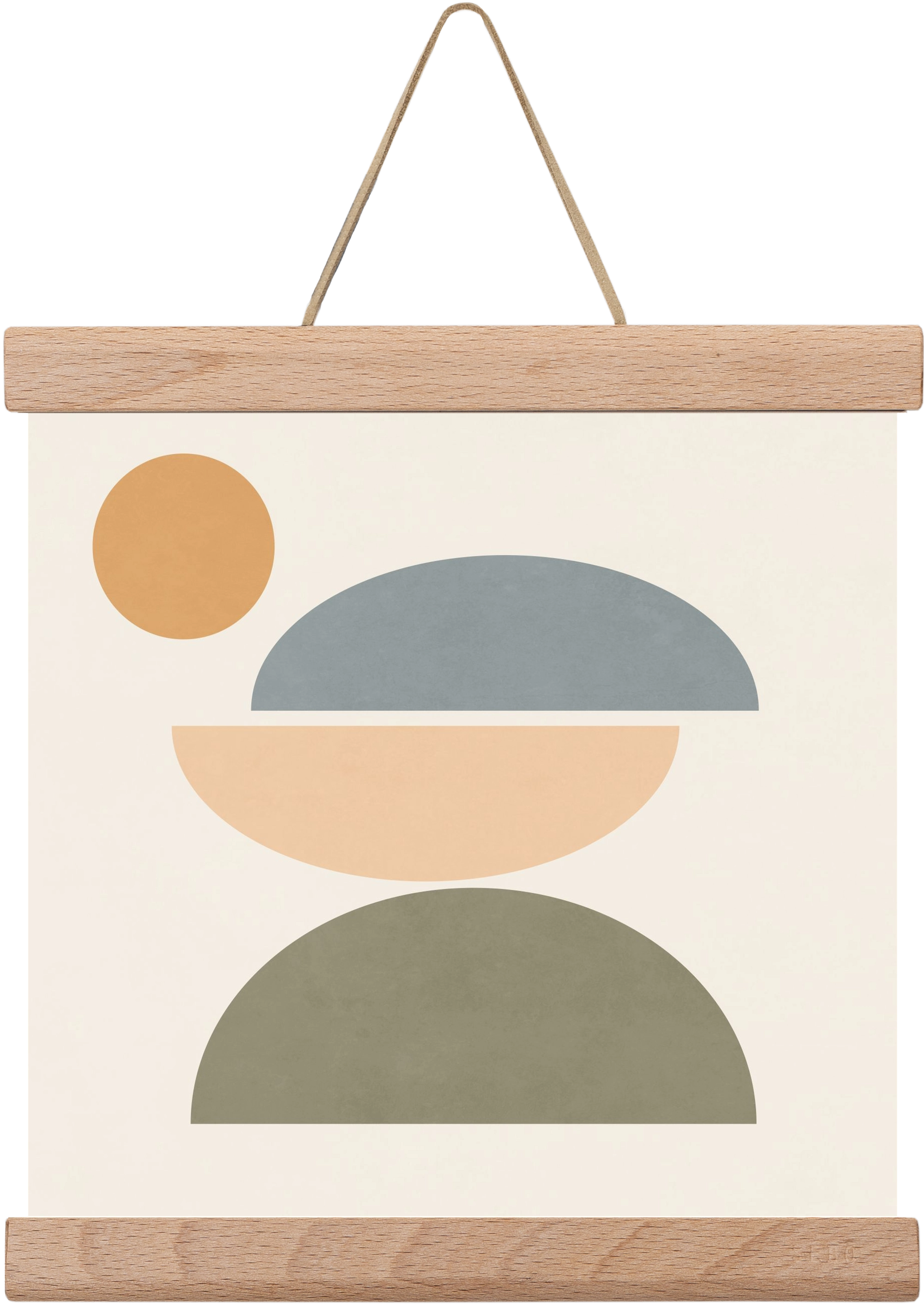 MINIMAL GEOMETRY, 20x20 cm (20x20 cm), Tölgy akasztó