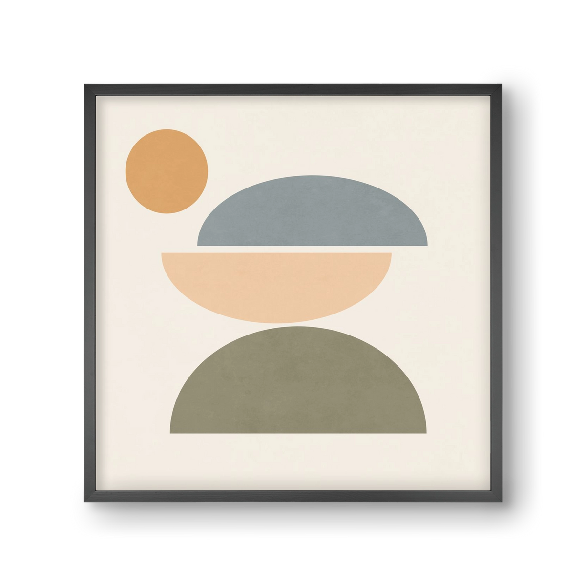 MINIMAL GEOMETRY, 30x30 cm (30x30 cm), Fekete keret