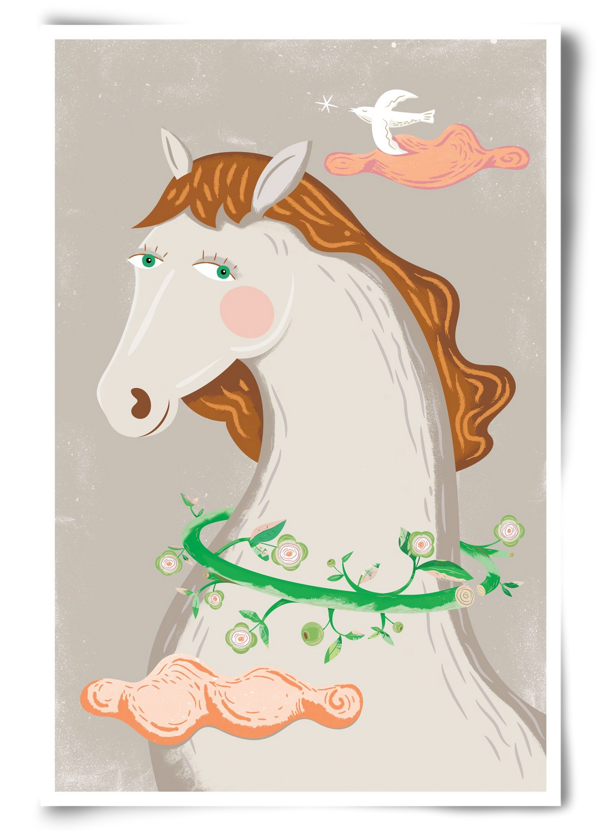 Póniló, 60x90 cm, Keret nélkül