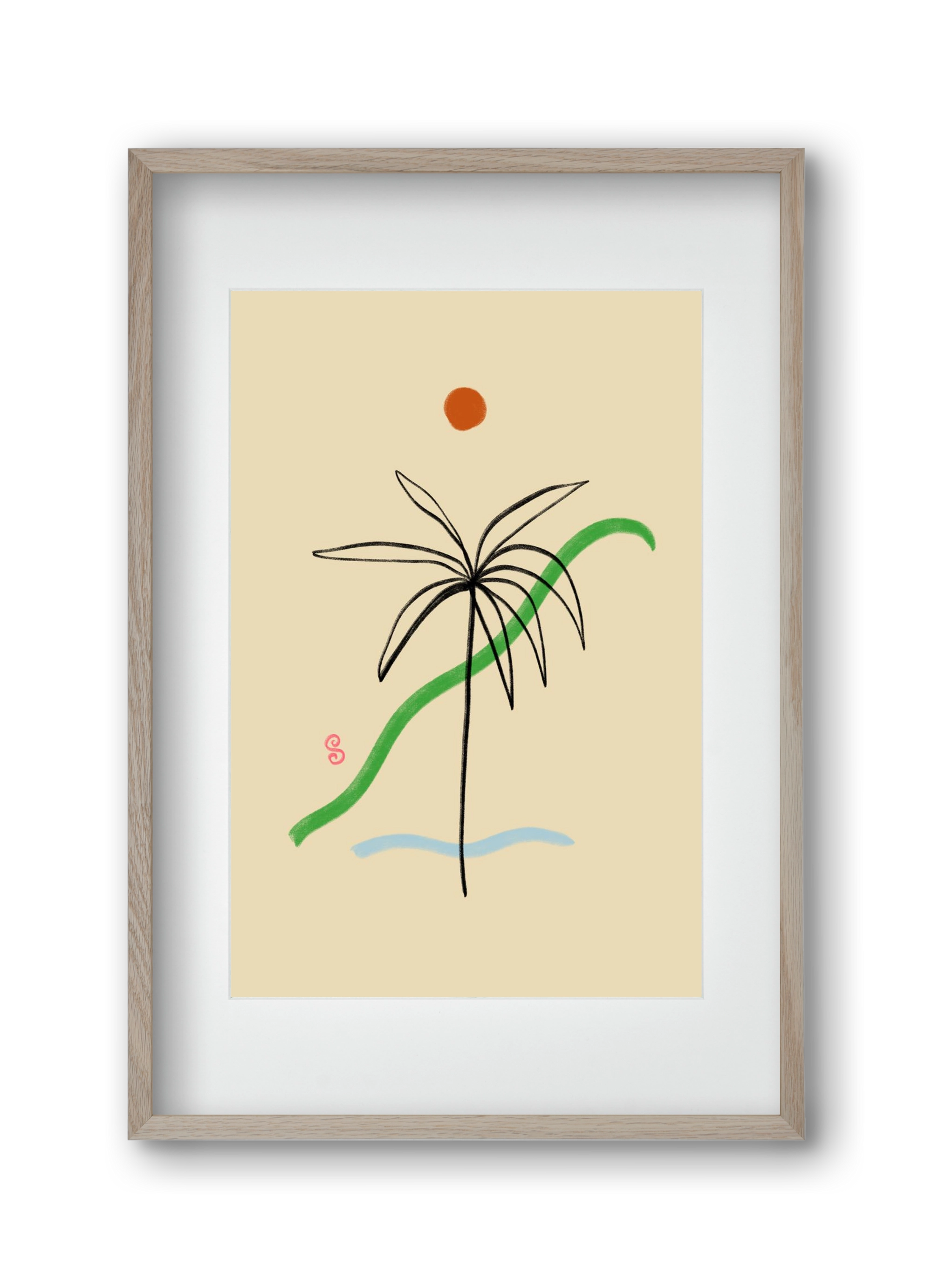 A SIMPLE DREAM, 30x45 cm (20x30 cm), Tölgy keret, paszpartuval