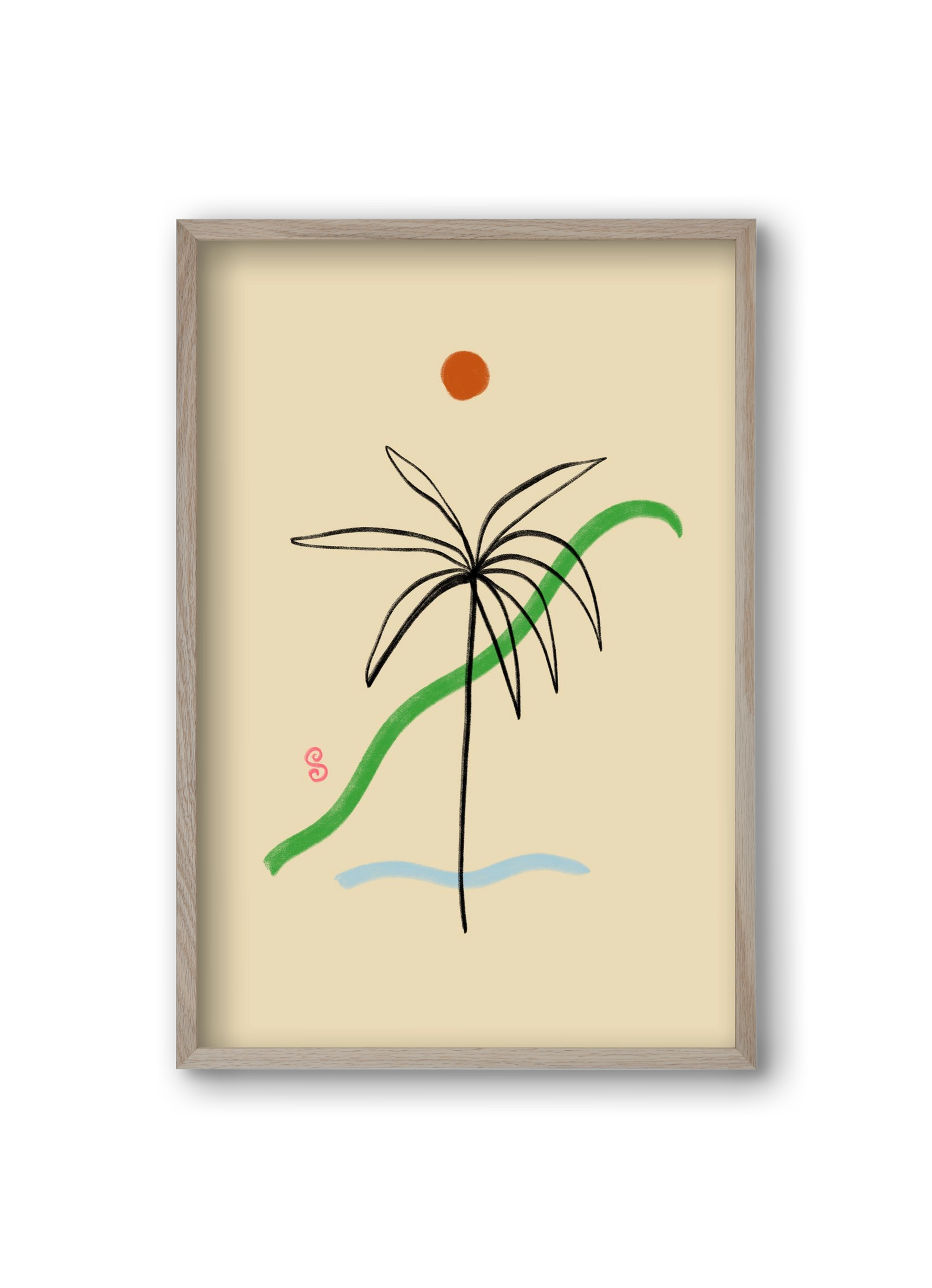 A SIMPLE DREAM, 20x30 cm (20x30 cm), Tölgy keret