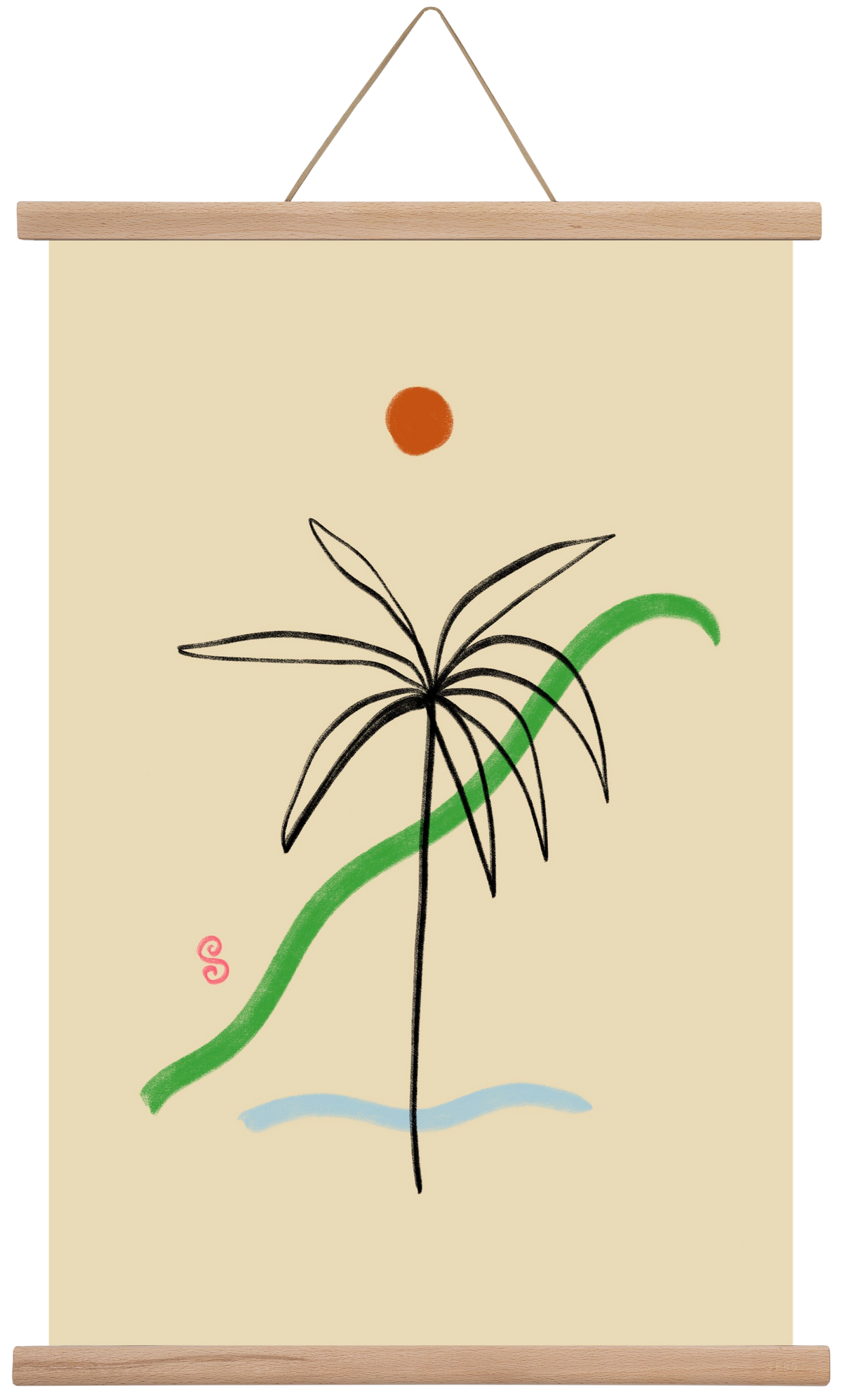 A SIMPLE DREAM, 40x60 cm (40x60 cm), Tölgy akasztó