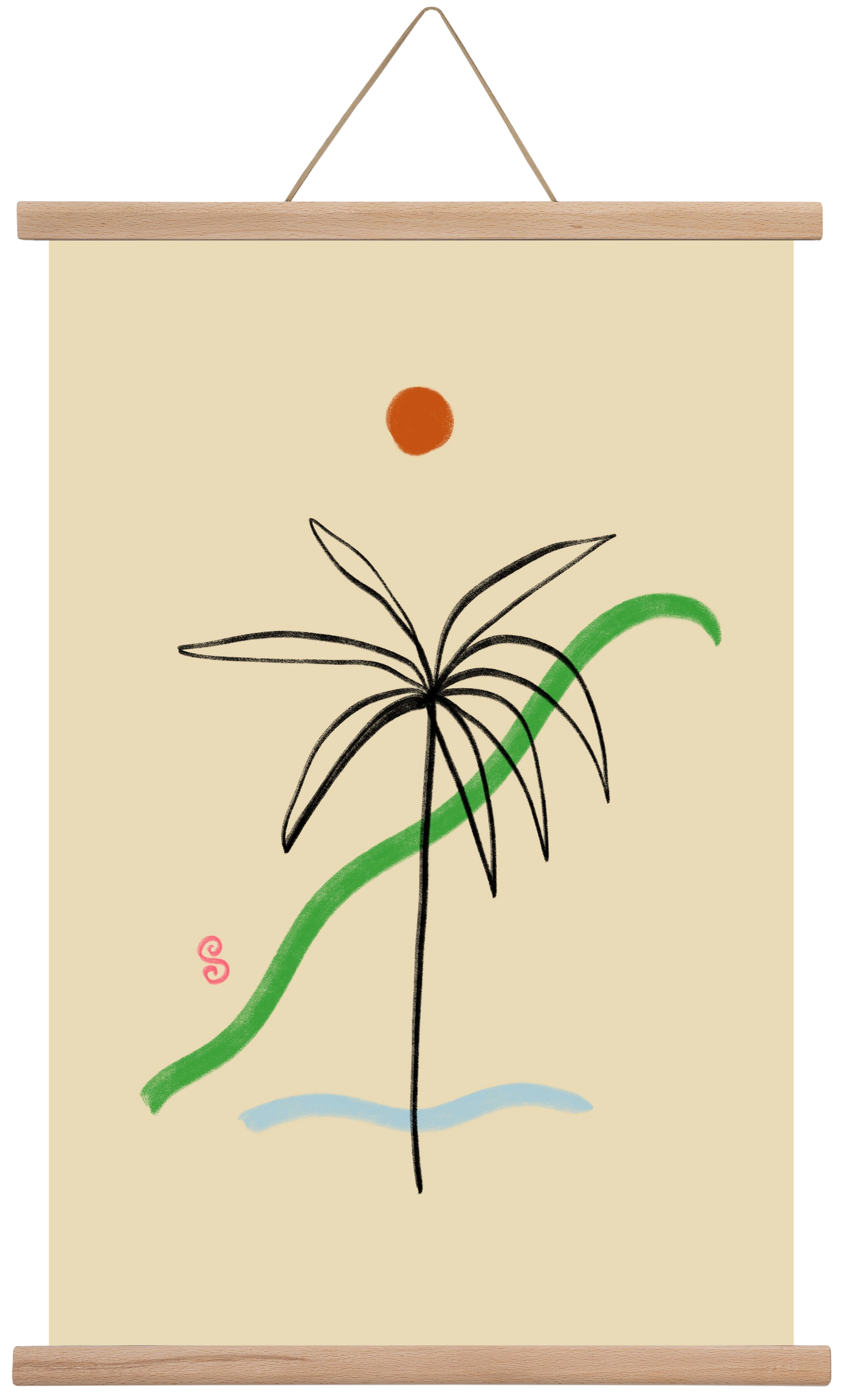 A SIMPLE DREAM, 40x60 cm (40x60 cm), Tölgy akasztó