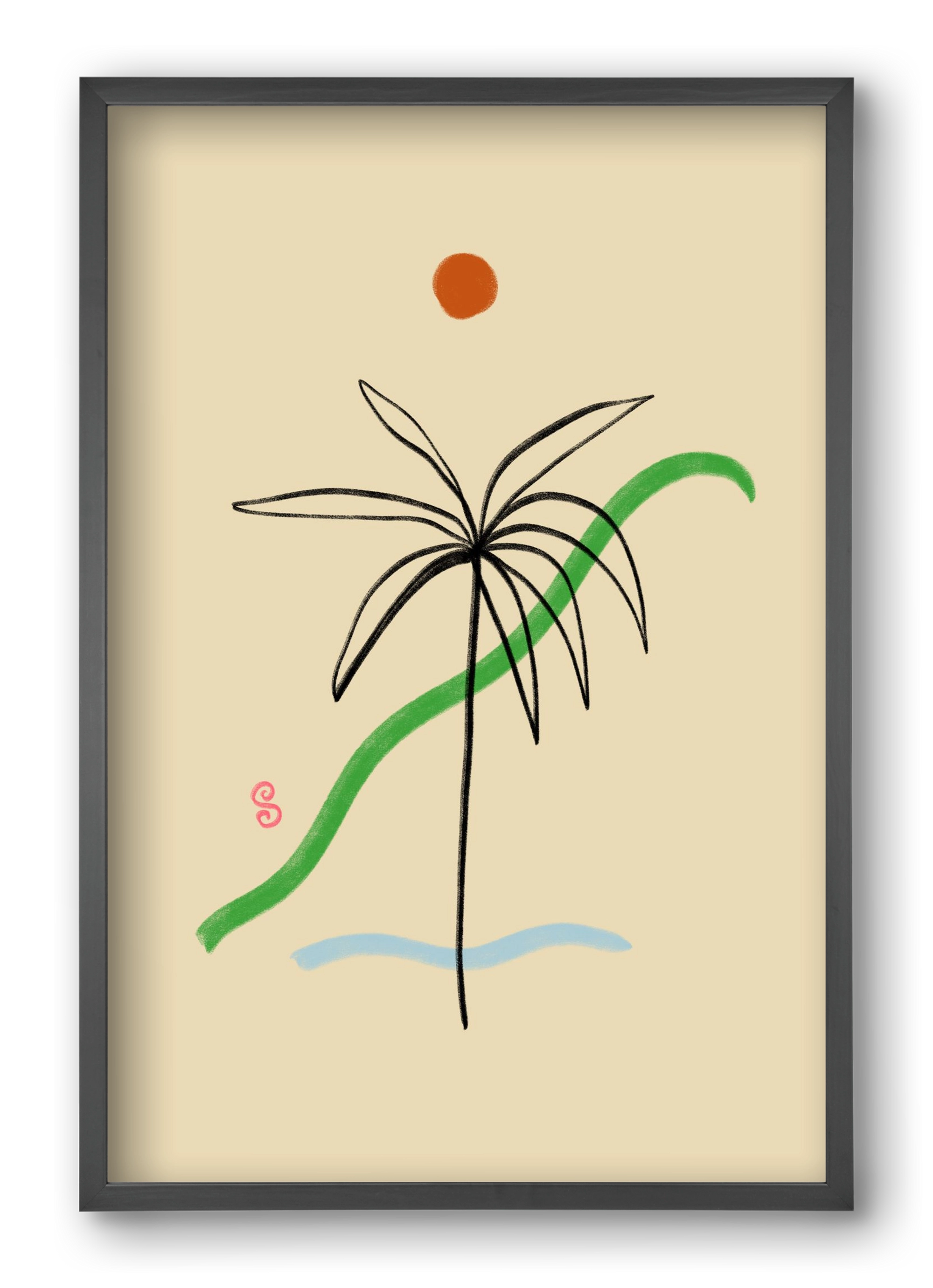 A SIMPLE DREAM, 40x60 cm (40x60 cm), Fekete keret