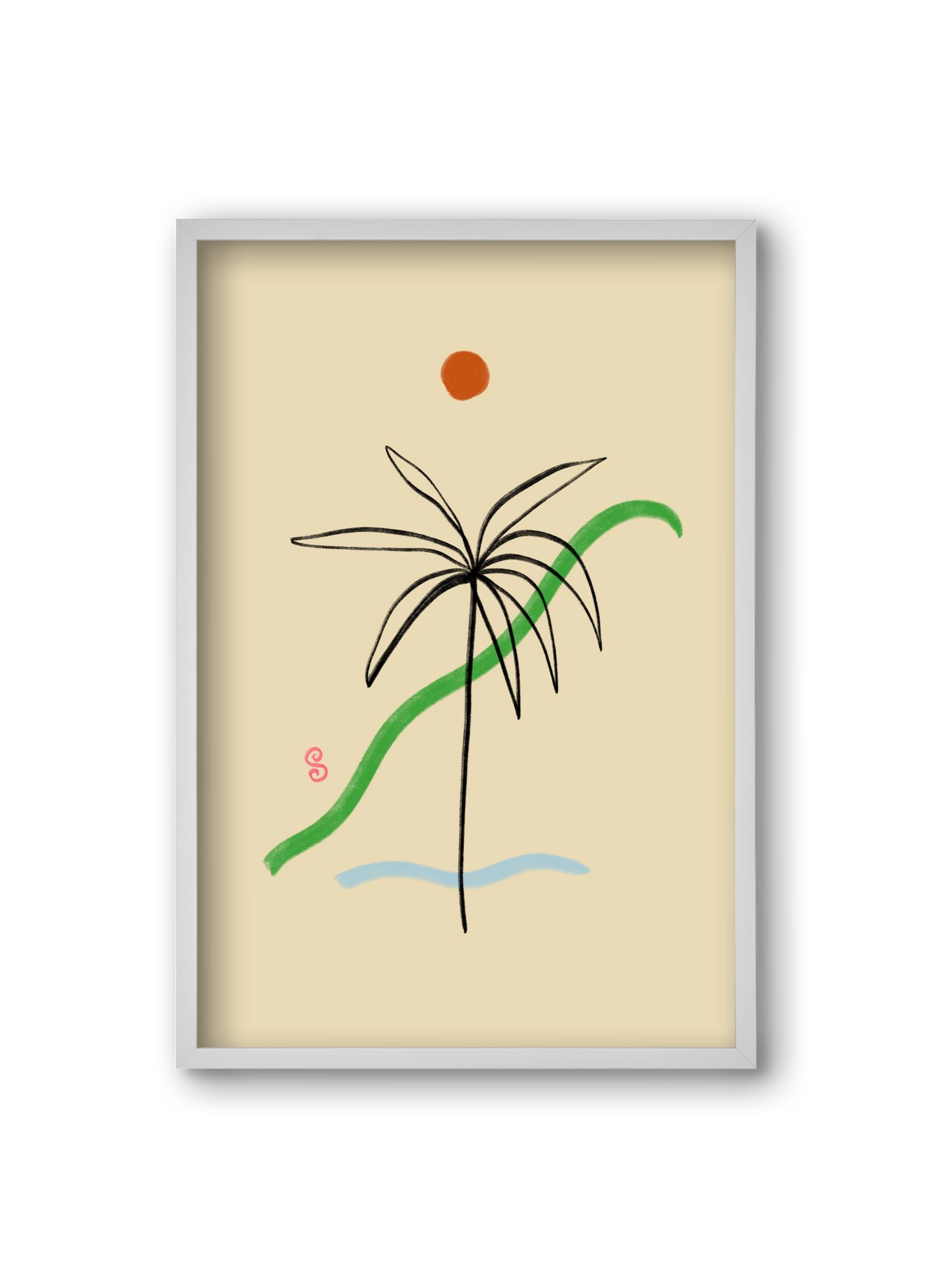 A SIMPLE DREAM, 20x30 cm (20x30 cm), Fehér keret