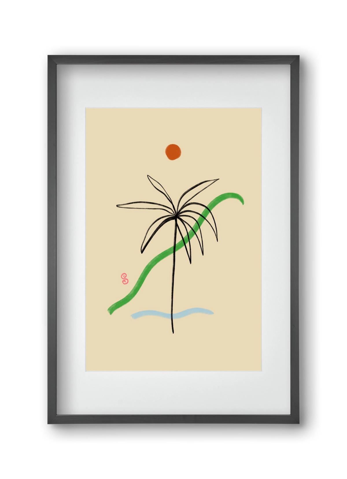 A SIMPLE DREAM, 30x45 cm (20x30 cm), Fekete keret, paszpartuval