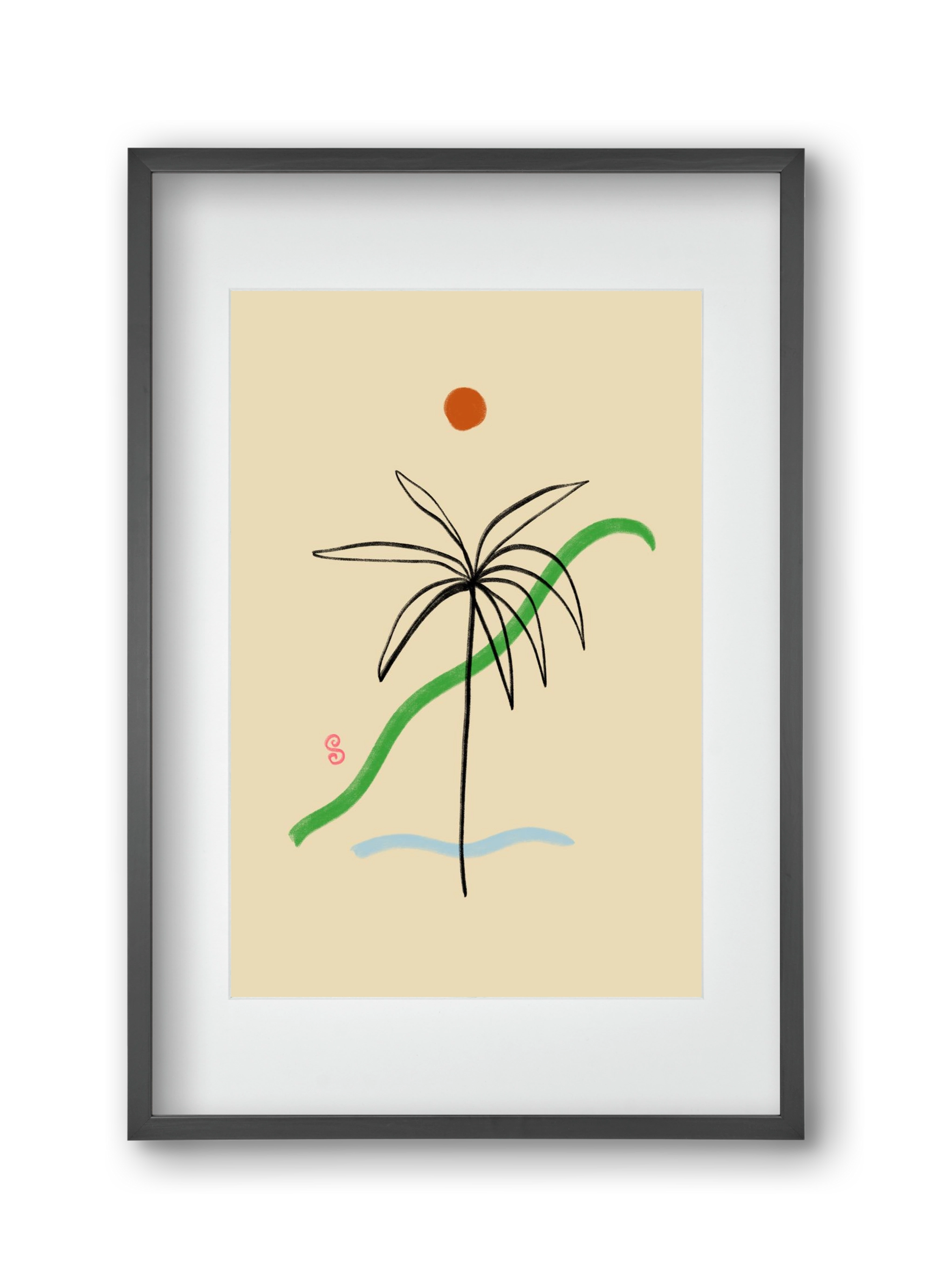 A SIMPLE DREAM, 30x45 cm (20x30 cm), Fekete keret, paszpartuval