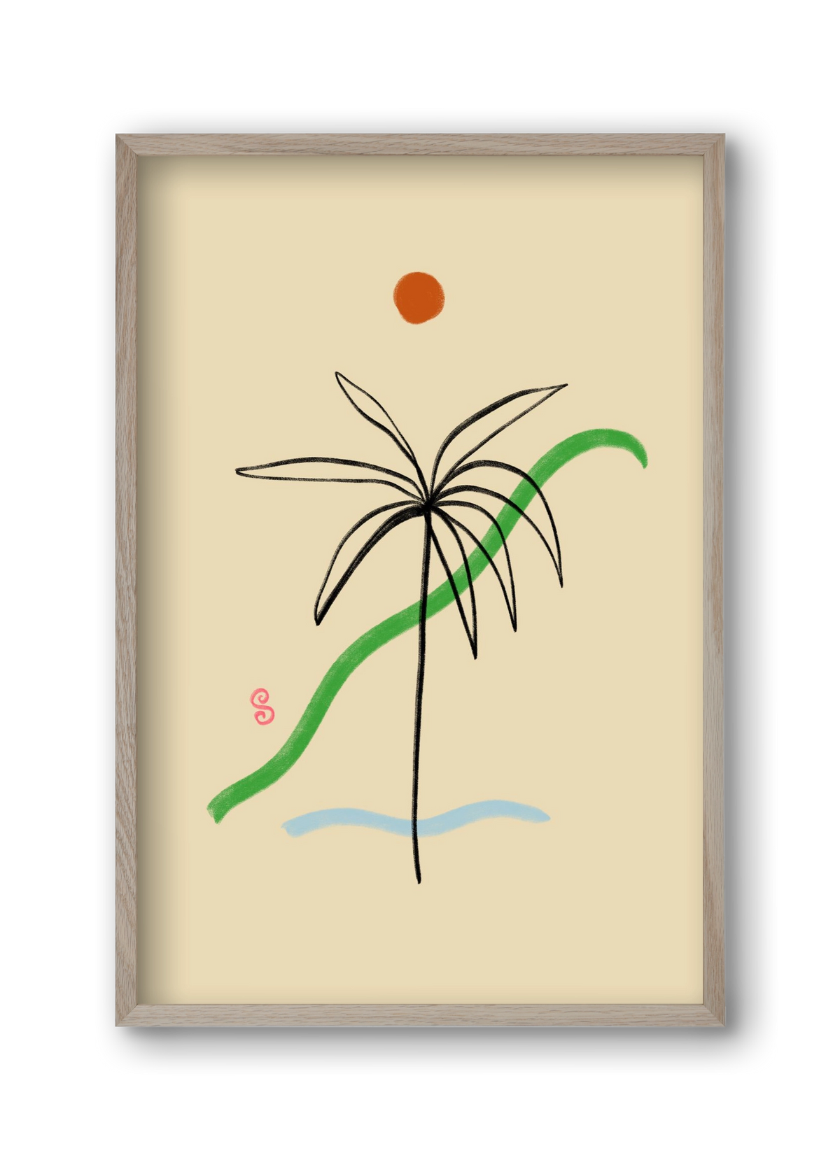 A SIMPLE DREAM, 30x45 cm (30x45 cm), Tölgy keret