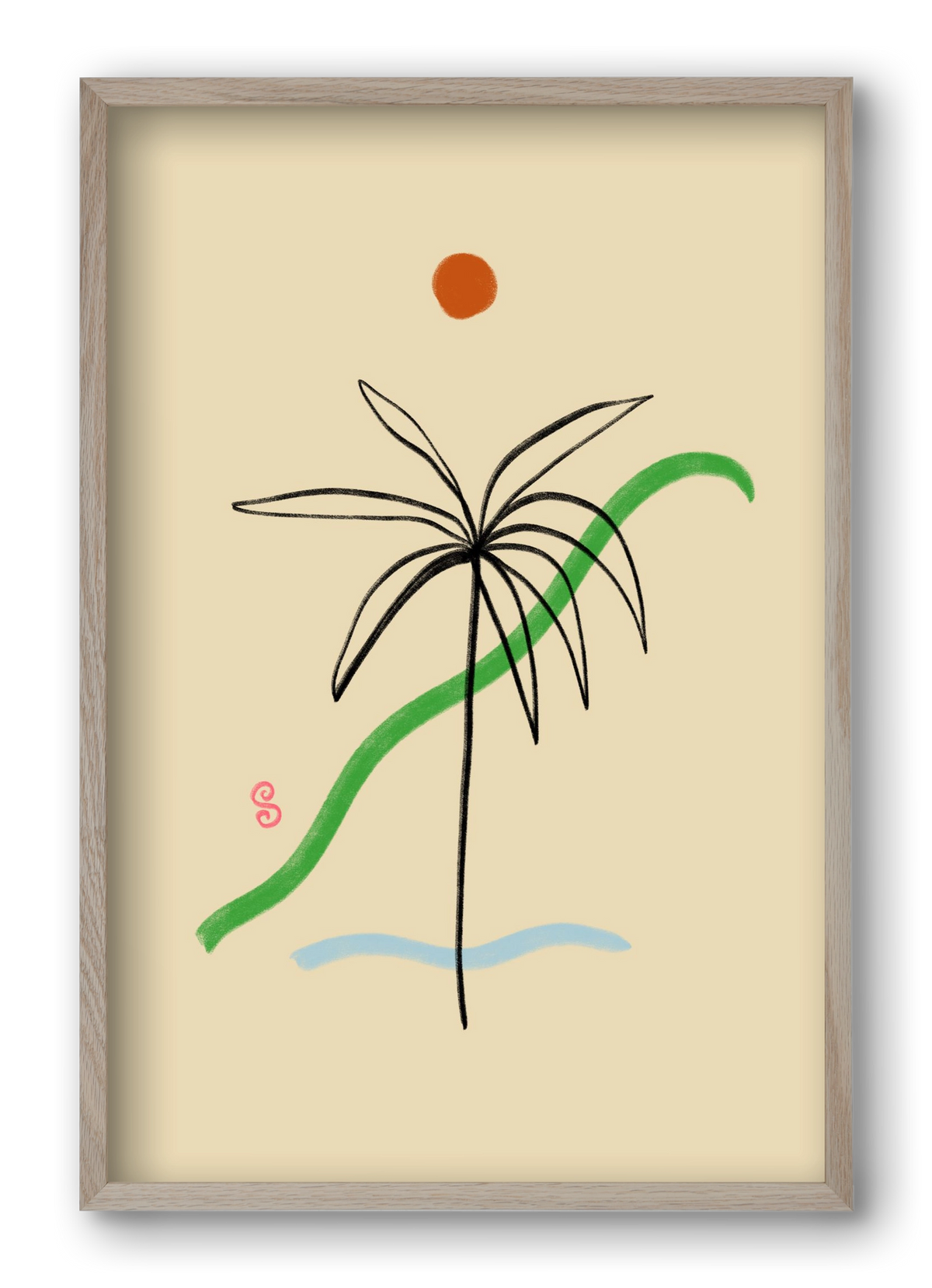 A SIMPLE DREAM, 40x60 cm (40x60 cm), Tölgy keret