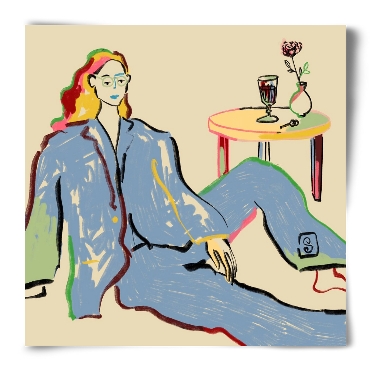 SOLITUDE, 50x50 cm, Keret nélkül