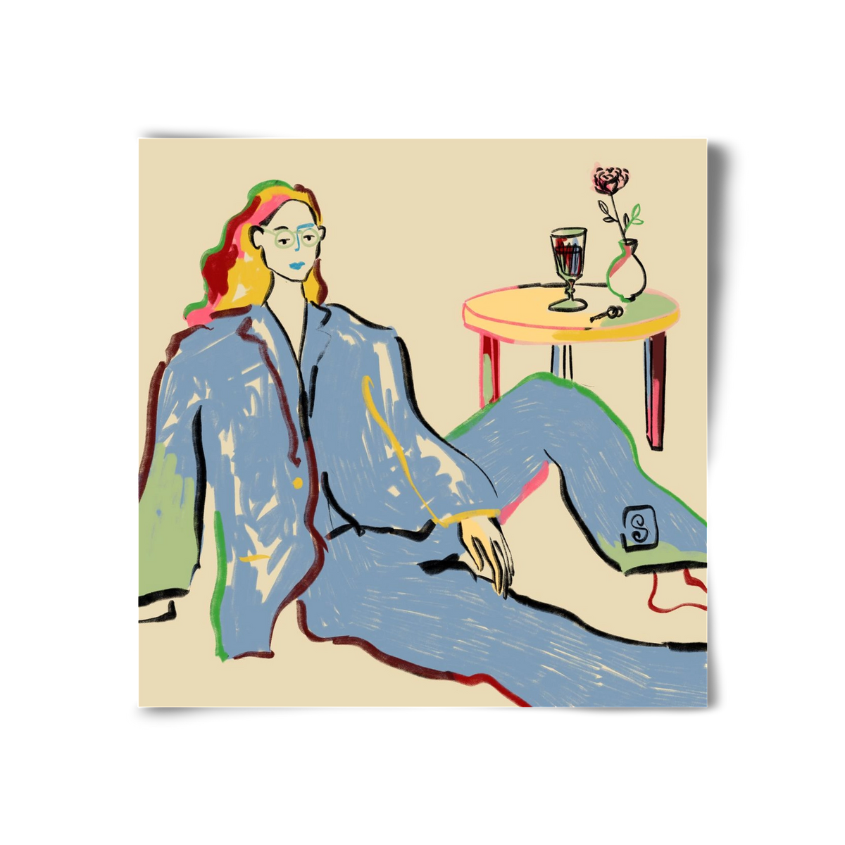 SOLITUDE, 30x30 cm, Keret nélkül