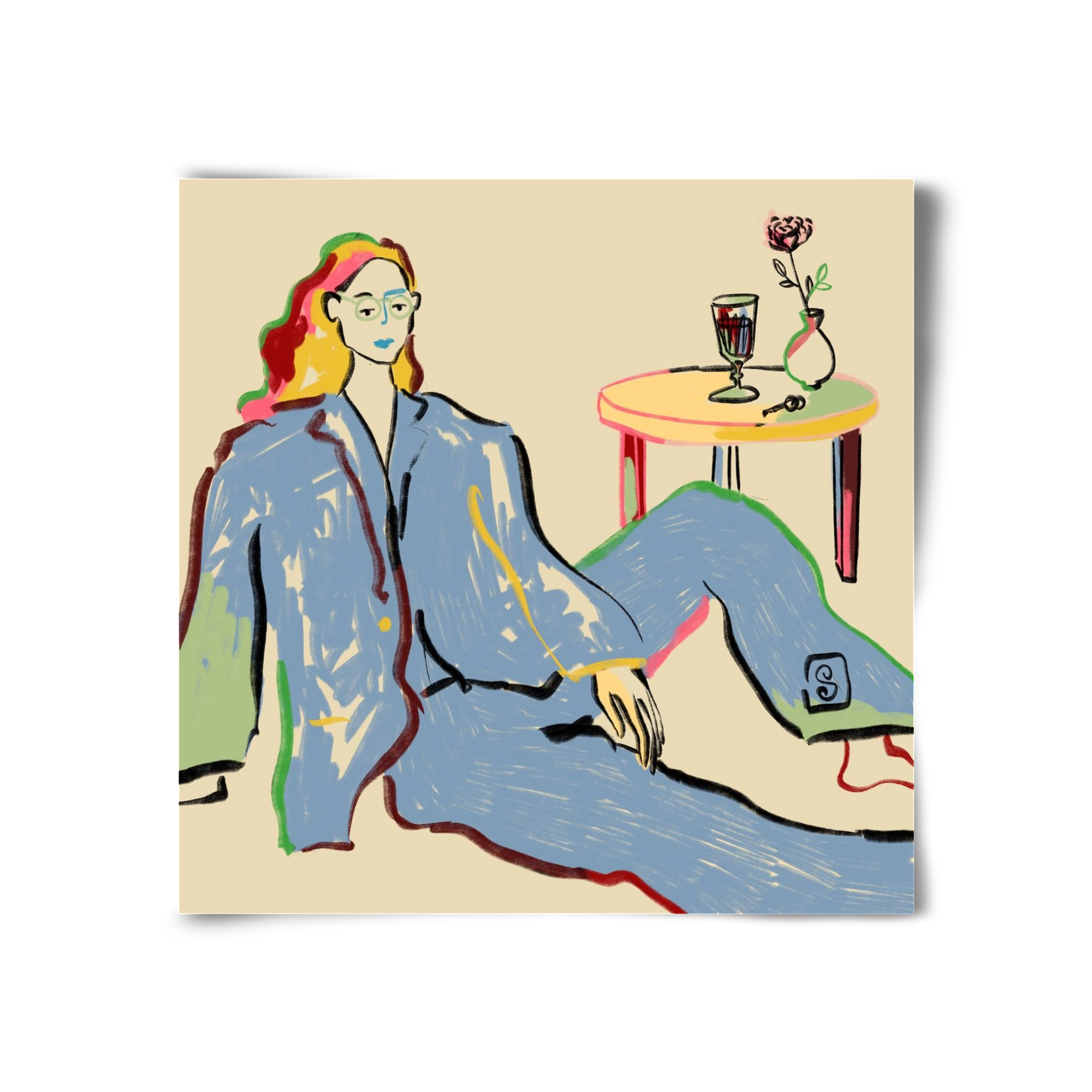 SOLITUDE, 30x30 cm, Keret nélkül