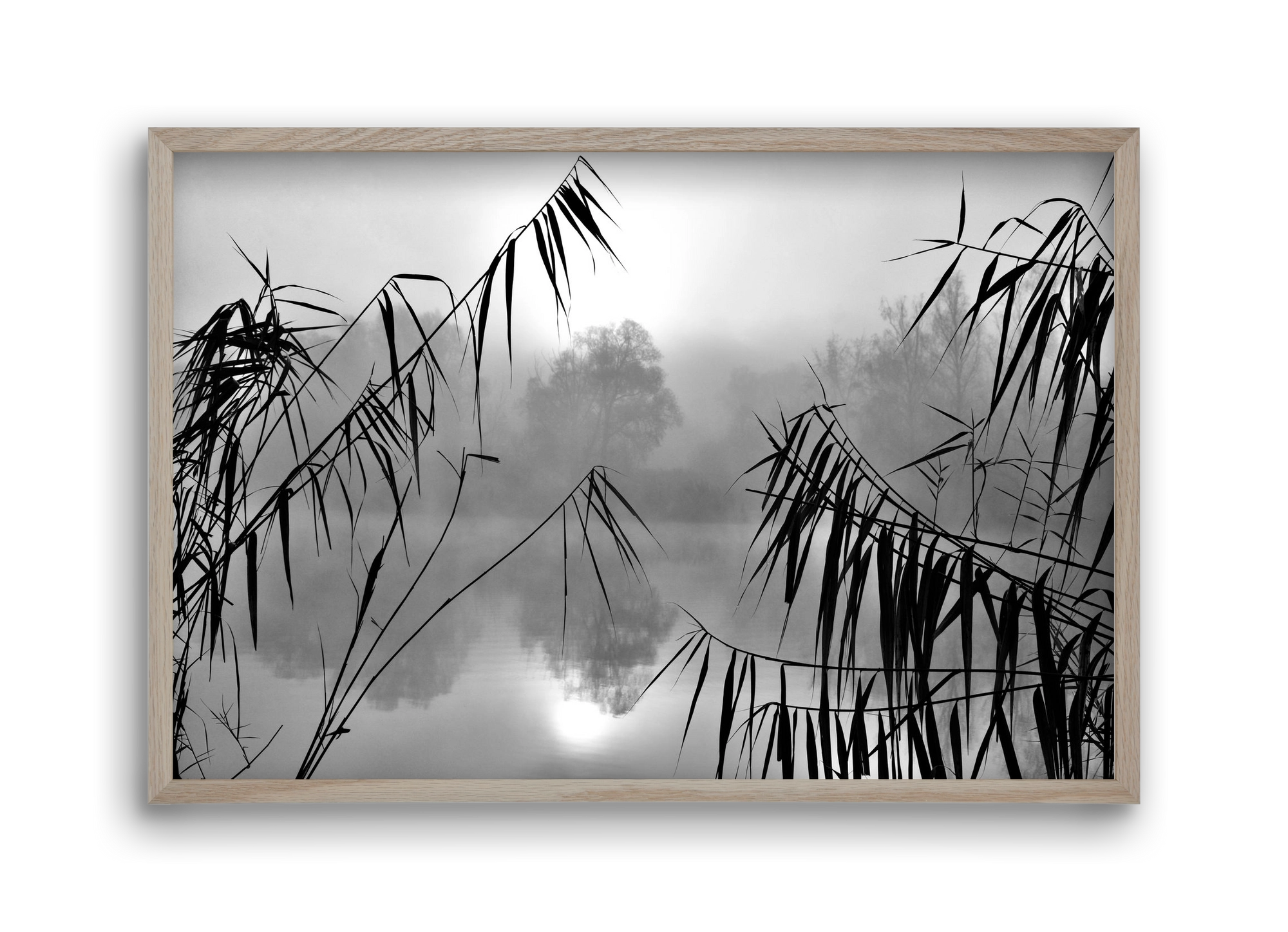 Cloud-land, 45x30 cm (45x30 cm), Tölgy keret