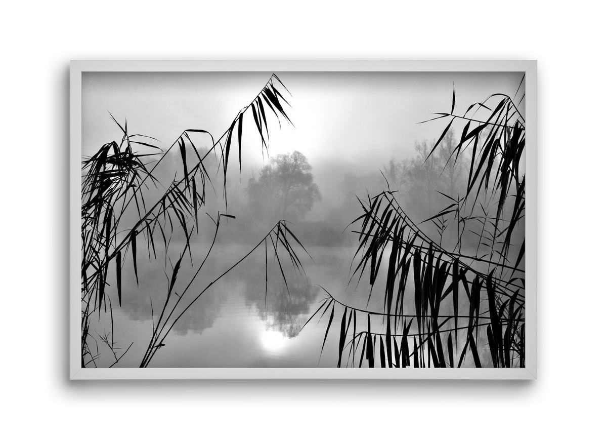 Cloud-land, 45x30 cm (45x30 cm), Fehér keret