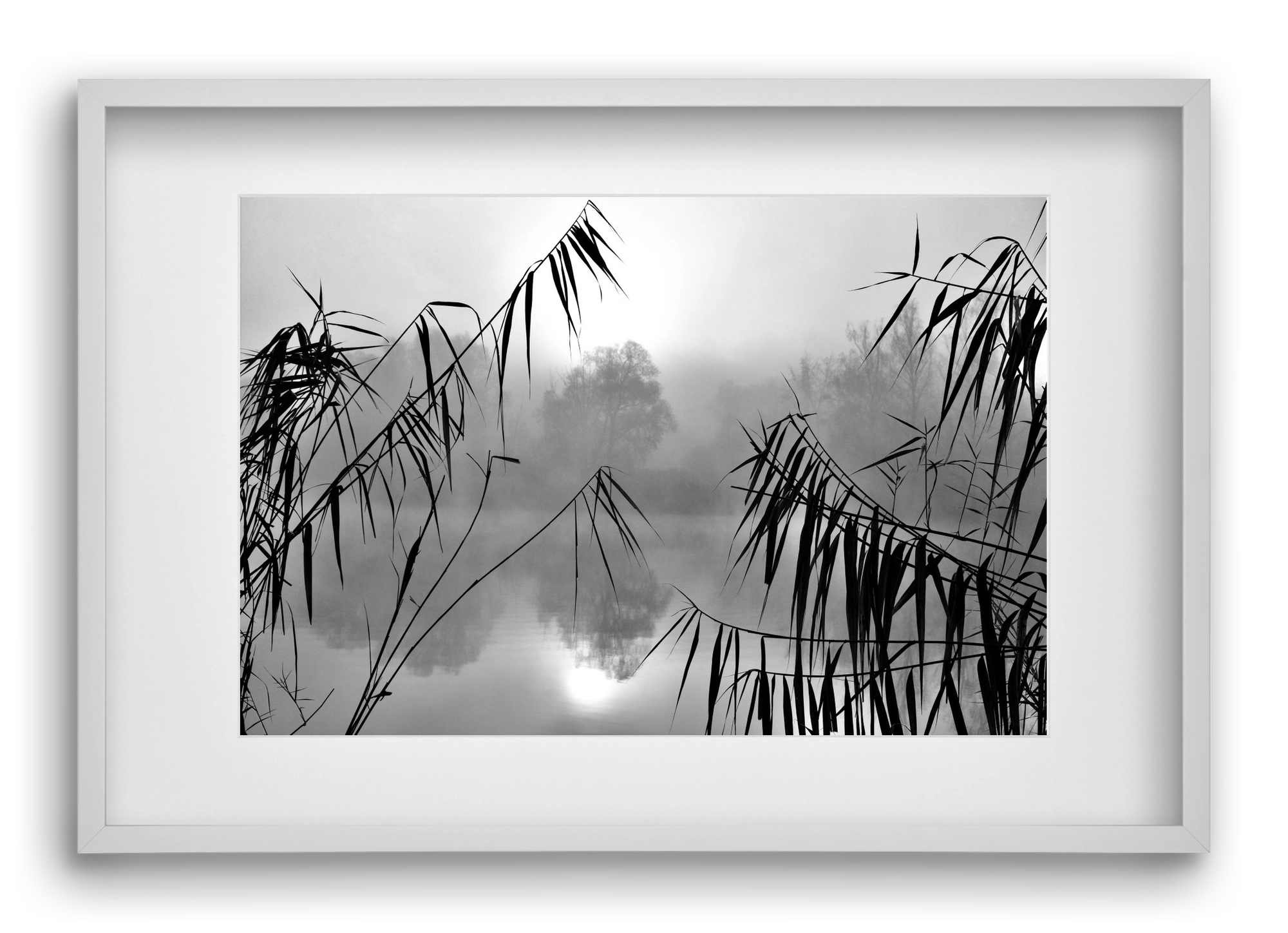 Cloud-land, 60x40 cm (45x30 cm), Fehér keret, paszpartuval