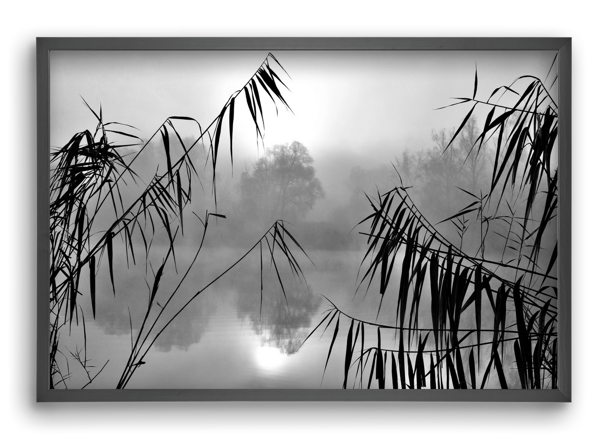 Cloud-land, 60x40 cm (60x40 cm), Fekete keret