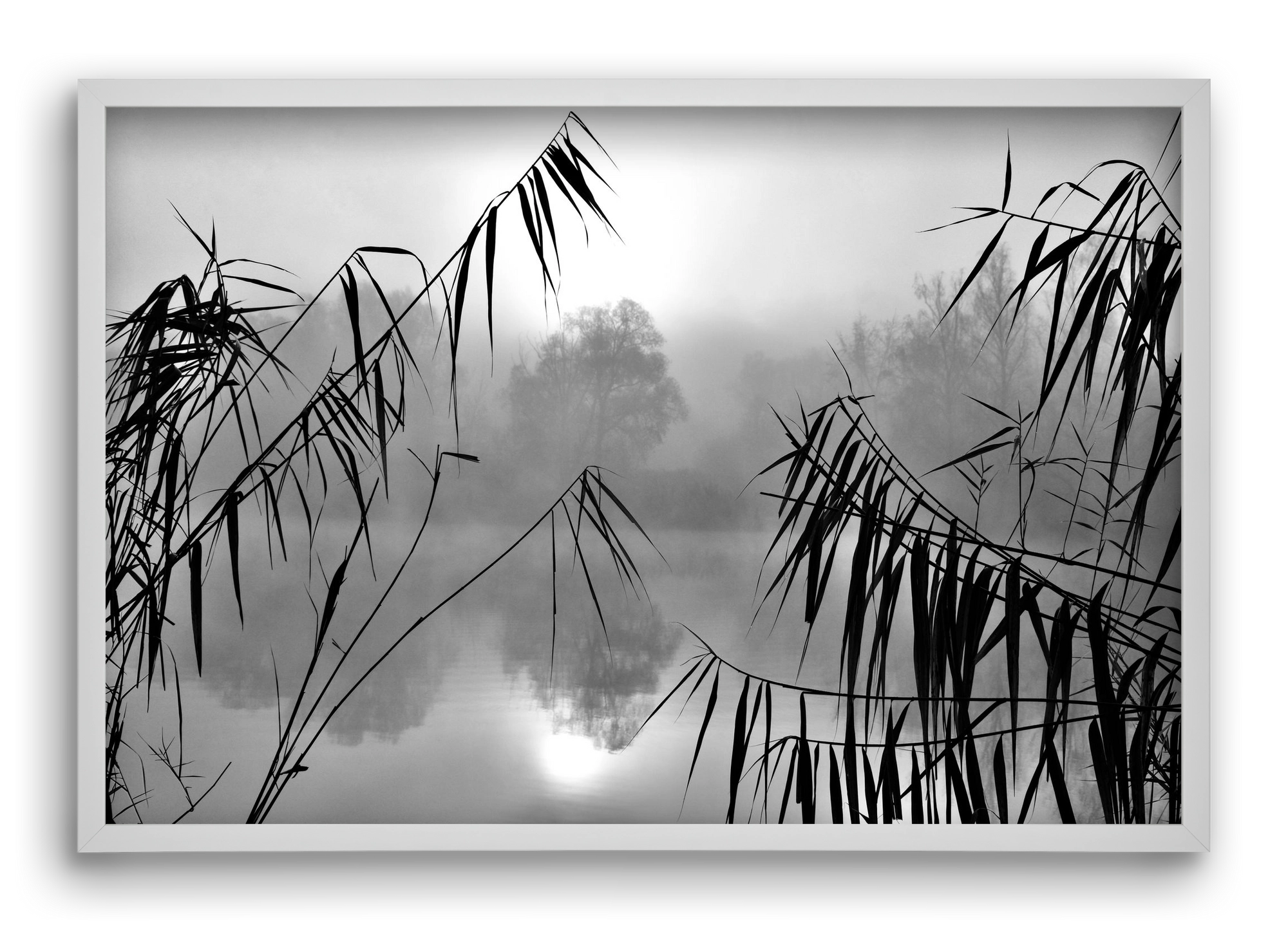 Cloud-land, 60x40 cm (60x40 cm), Fehér keret