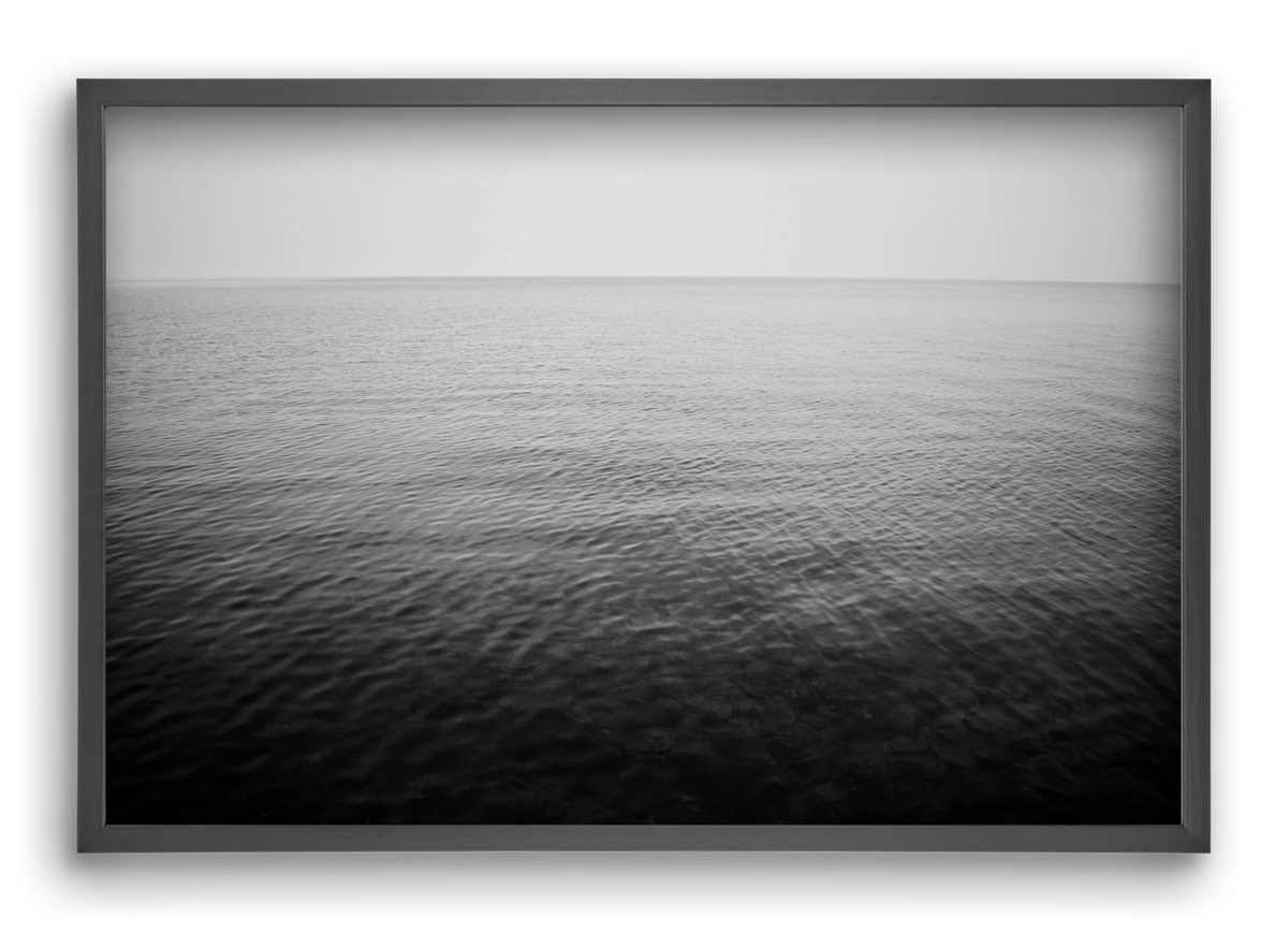 Misty Balaton, 60x40 cm (60x40 cm), Fekete keret