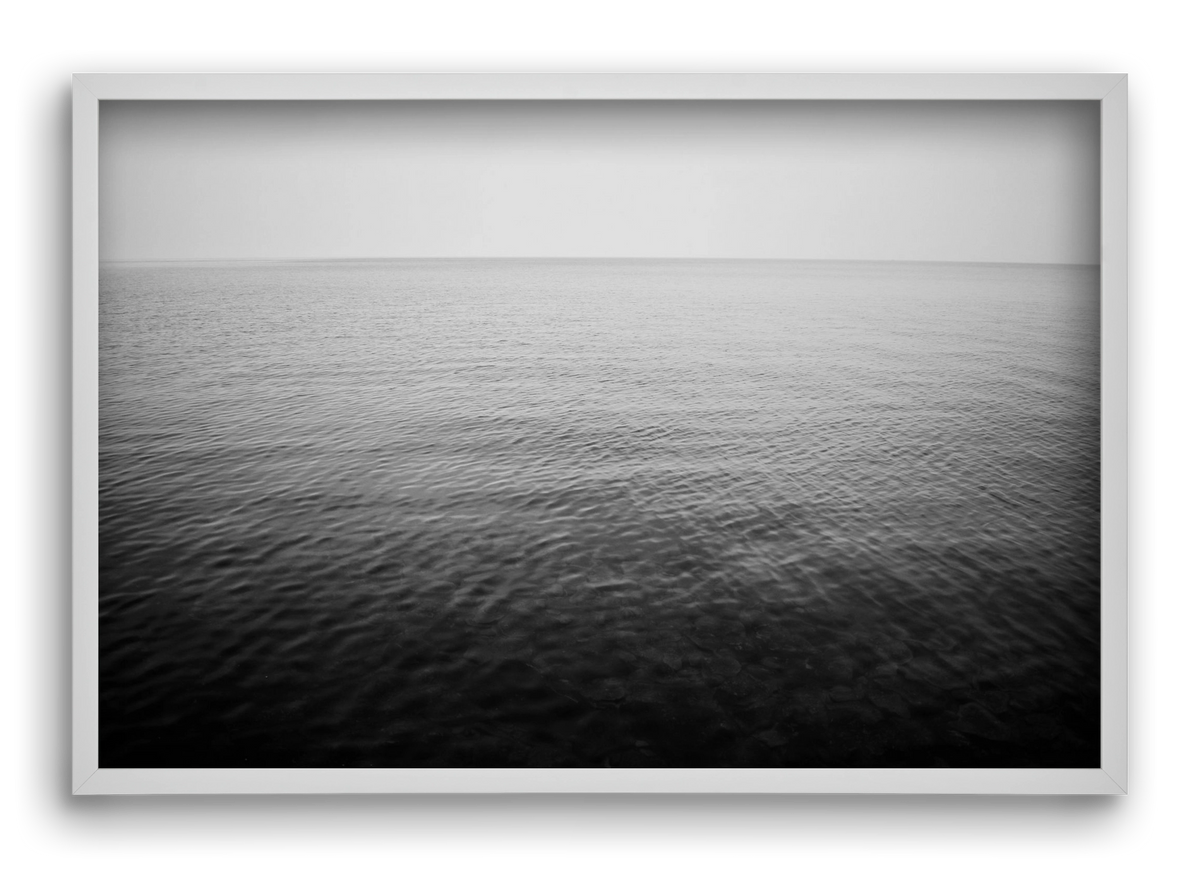 Misty Balaton, 60x40 cm (60x40 cm), Fehér keret