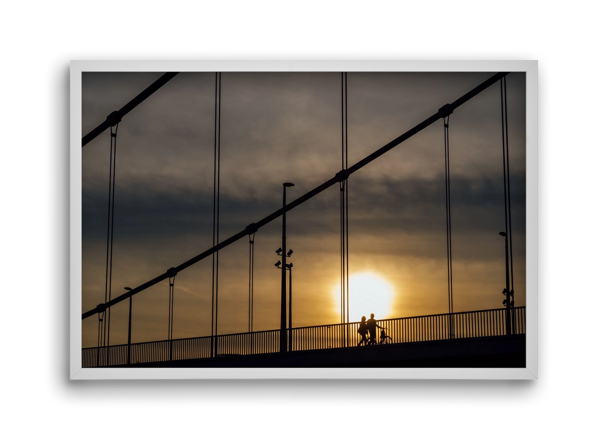 TOGETHER, 45x30 cm (45x30 cm), Fehér keret