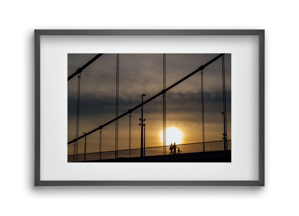 TOGETHER, 45x30 cm (30x20 cm), Fekete keret, paszpartuval