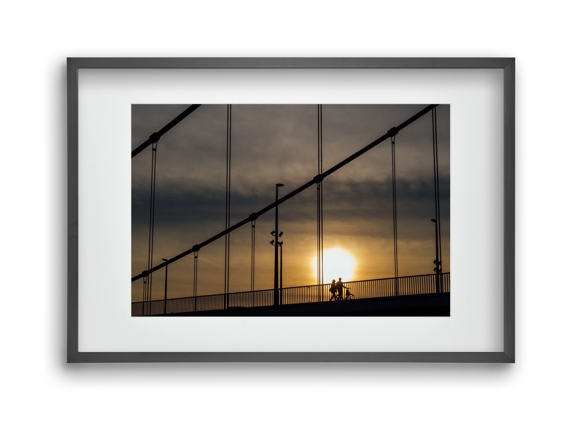 TOGETHER, 45x30 cm (30x20 cm), Fekete keret, paszpartuval