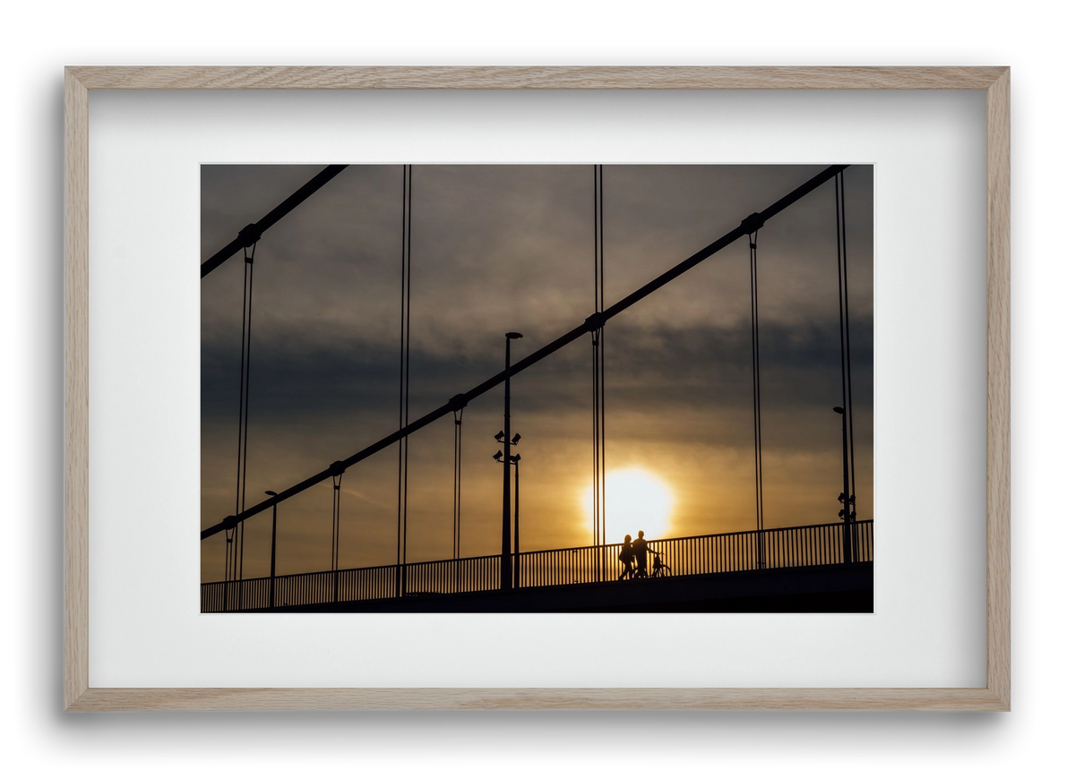 TOGETHER, 60x40 cm (45x30 cm), Tölgy keret, paszpartuval