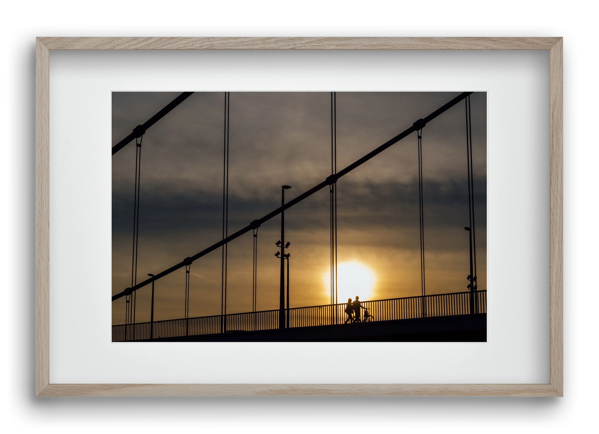 TOGETHER, 60x40 cm (45x30 cm), Tölgy keret, paszpartuval