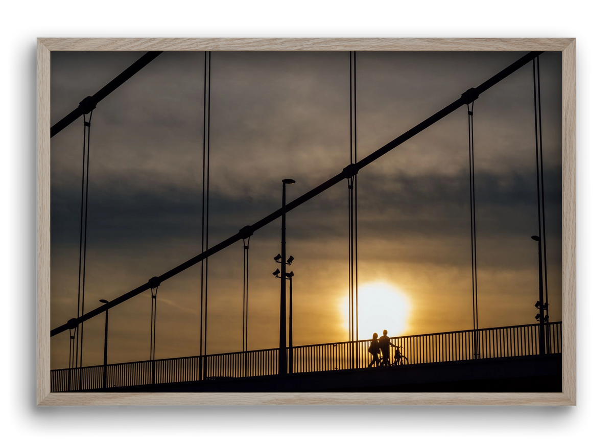 TOGETHER, 60x40 cm (60x40 cm), Tölgy keret