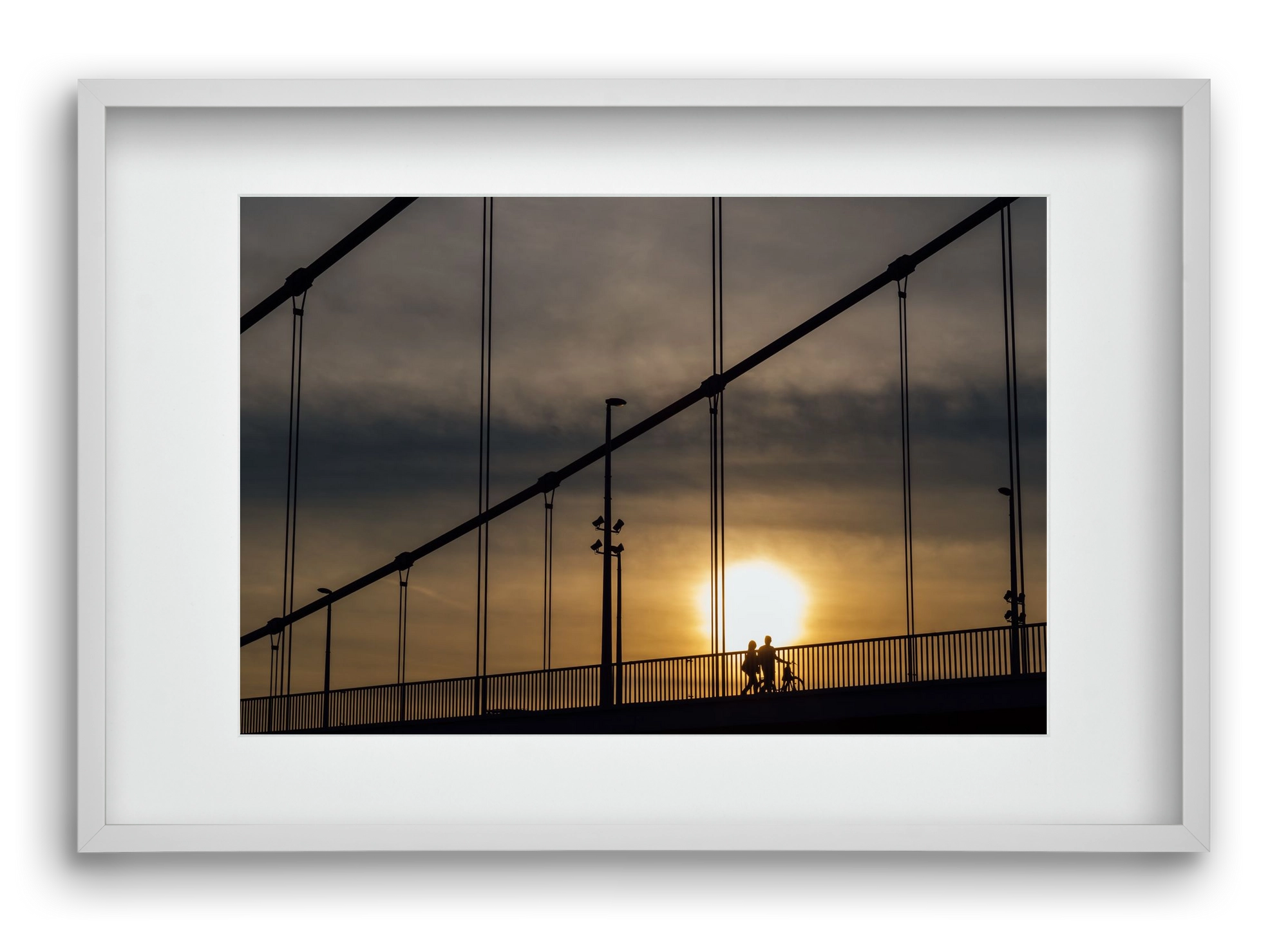 TOGETHER, 60x40 cm (45x30 cm), Fehér keret, paszpartuval
