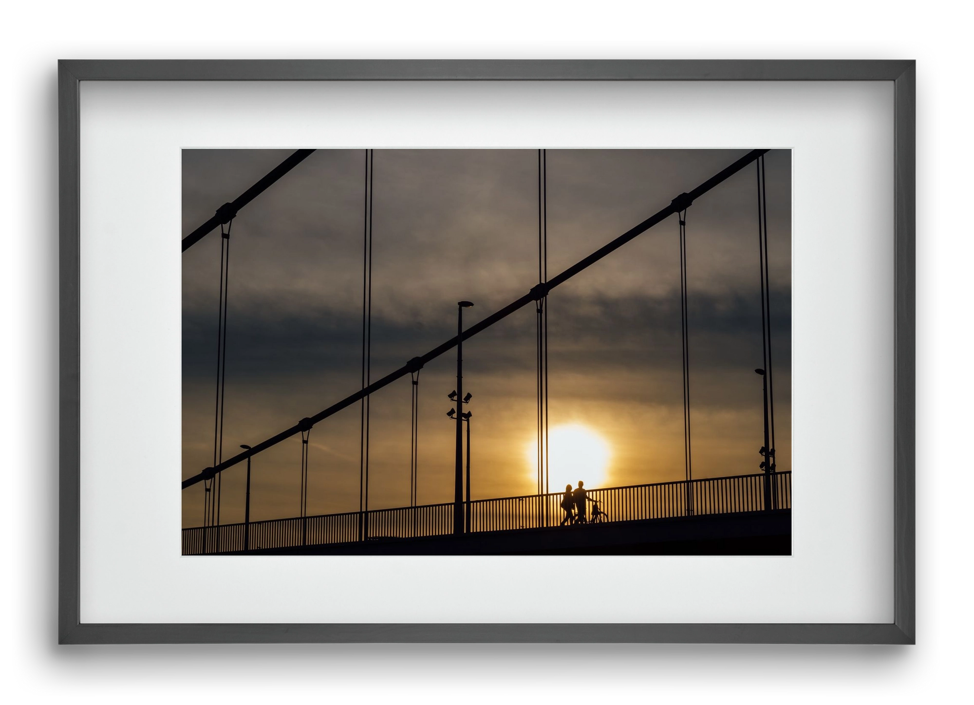 TOGETHER, 60x40 cm (45x30 cm), Fekete keret, paszpartuval