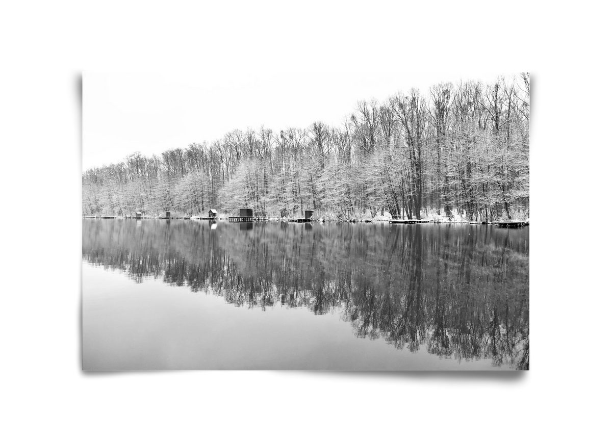 snowflake landscape, 45x30 cm, Keret nélkül