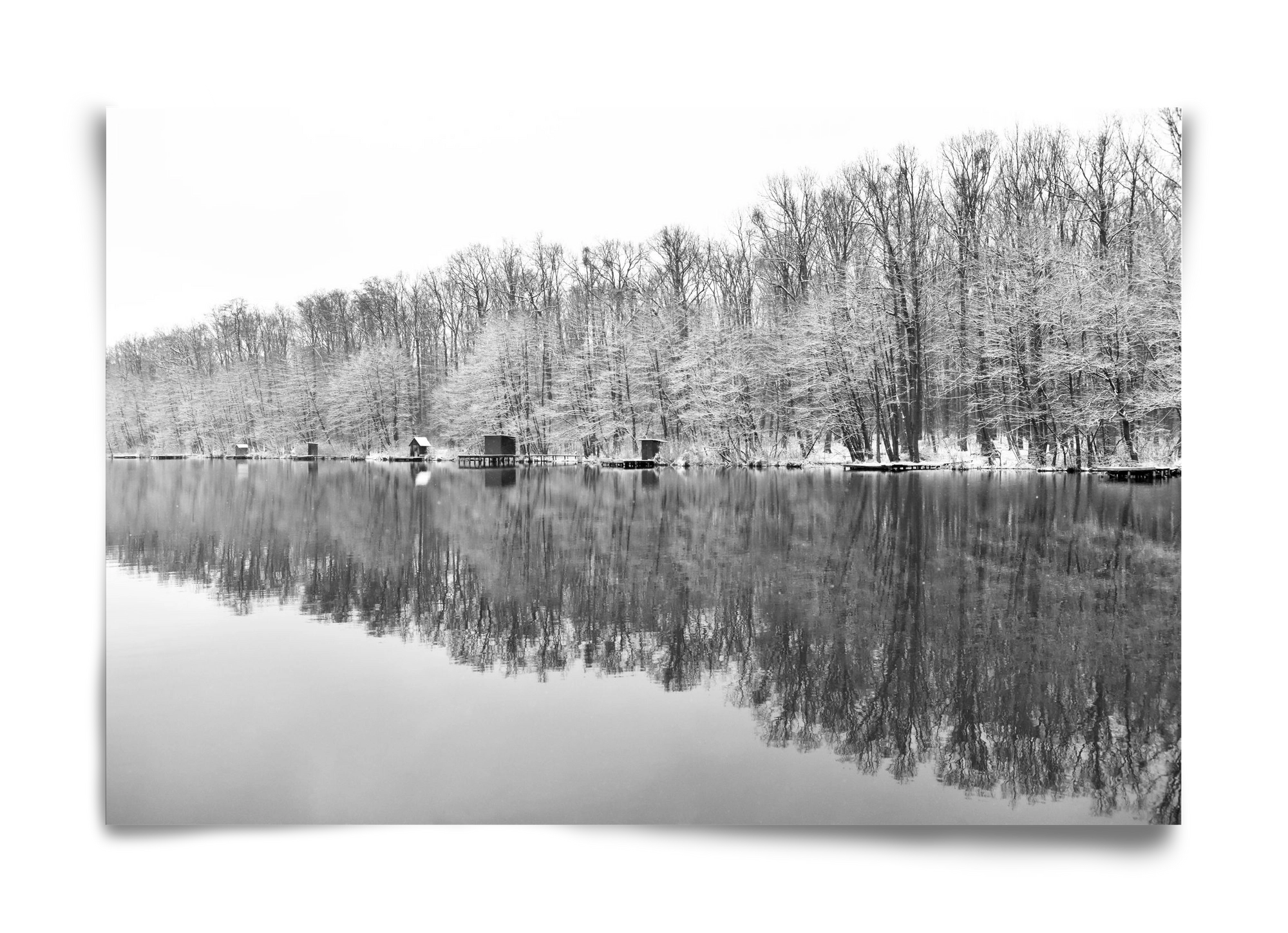 snowflake landscape, 60x40 cm, Keret nélkül
