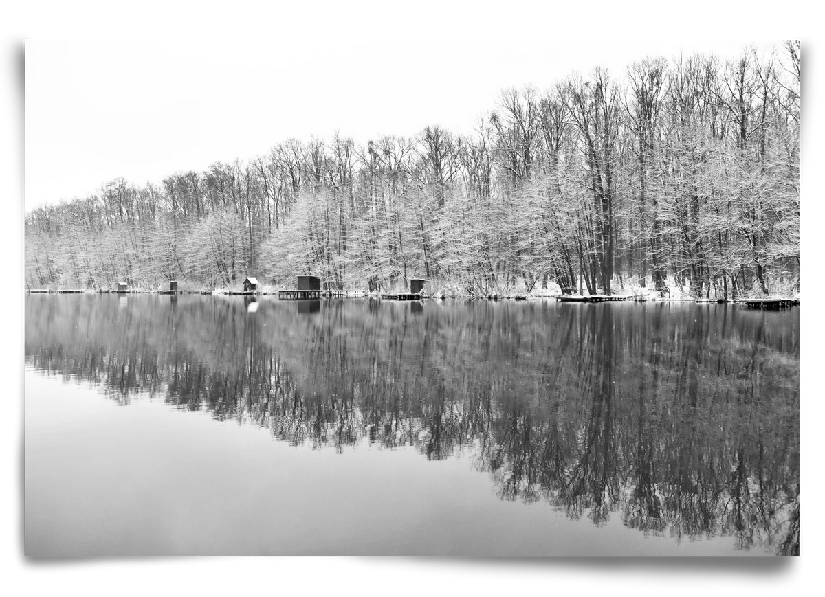 snowflake landscape, 90x60 cm, Keret nélkül