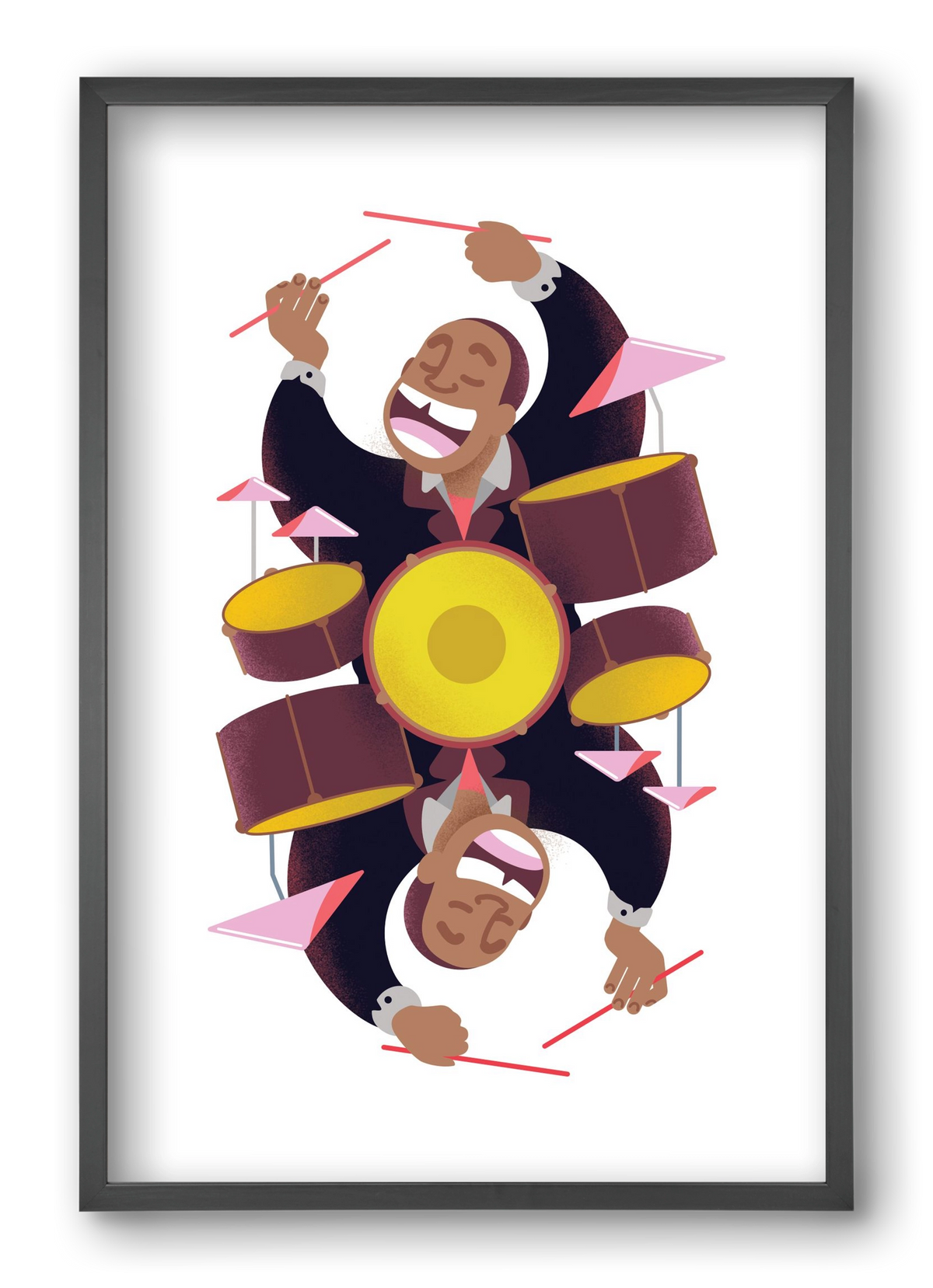 Jazz musician series - Art Blakey, 40x60 cm (40x60 cm), Fekete keret