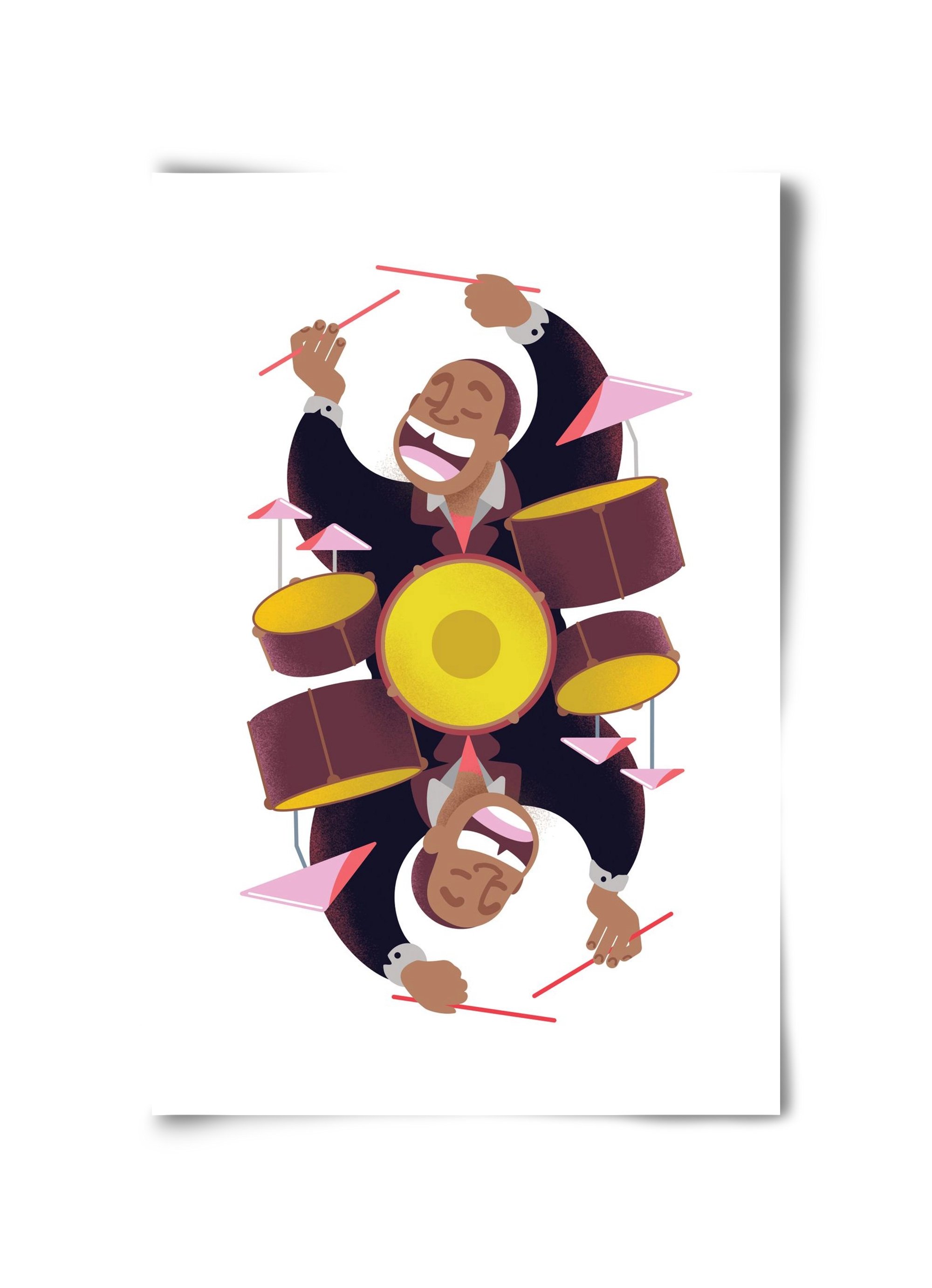 Jazz musician series - Art Blakey, 30x45 cm, Keret nélkül