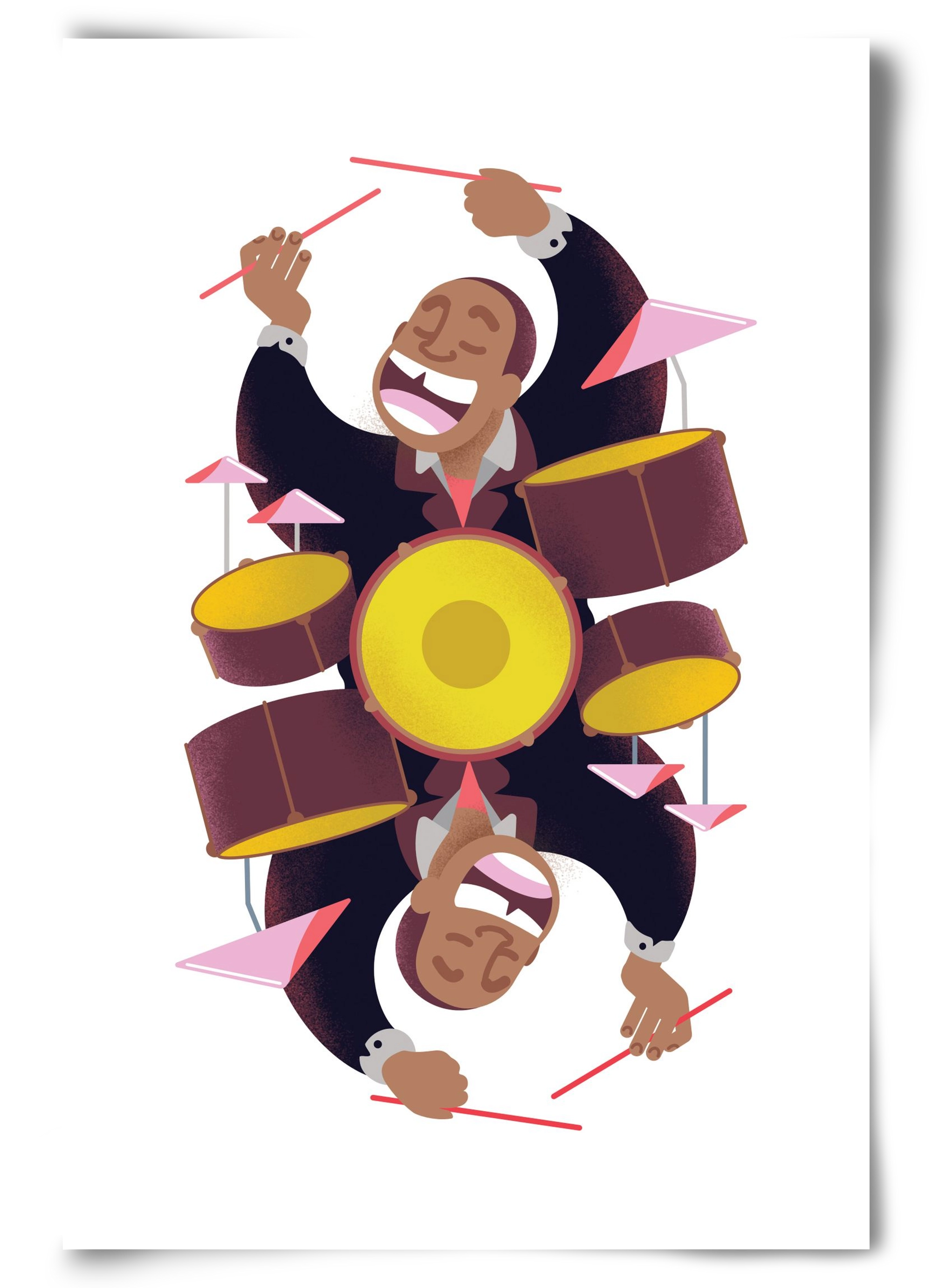 Jazz musician series - Art Blakey, 60x90 cm, Keret nélkül