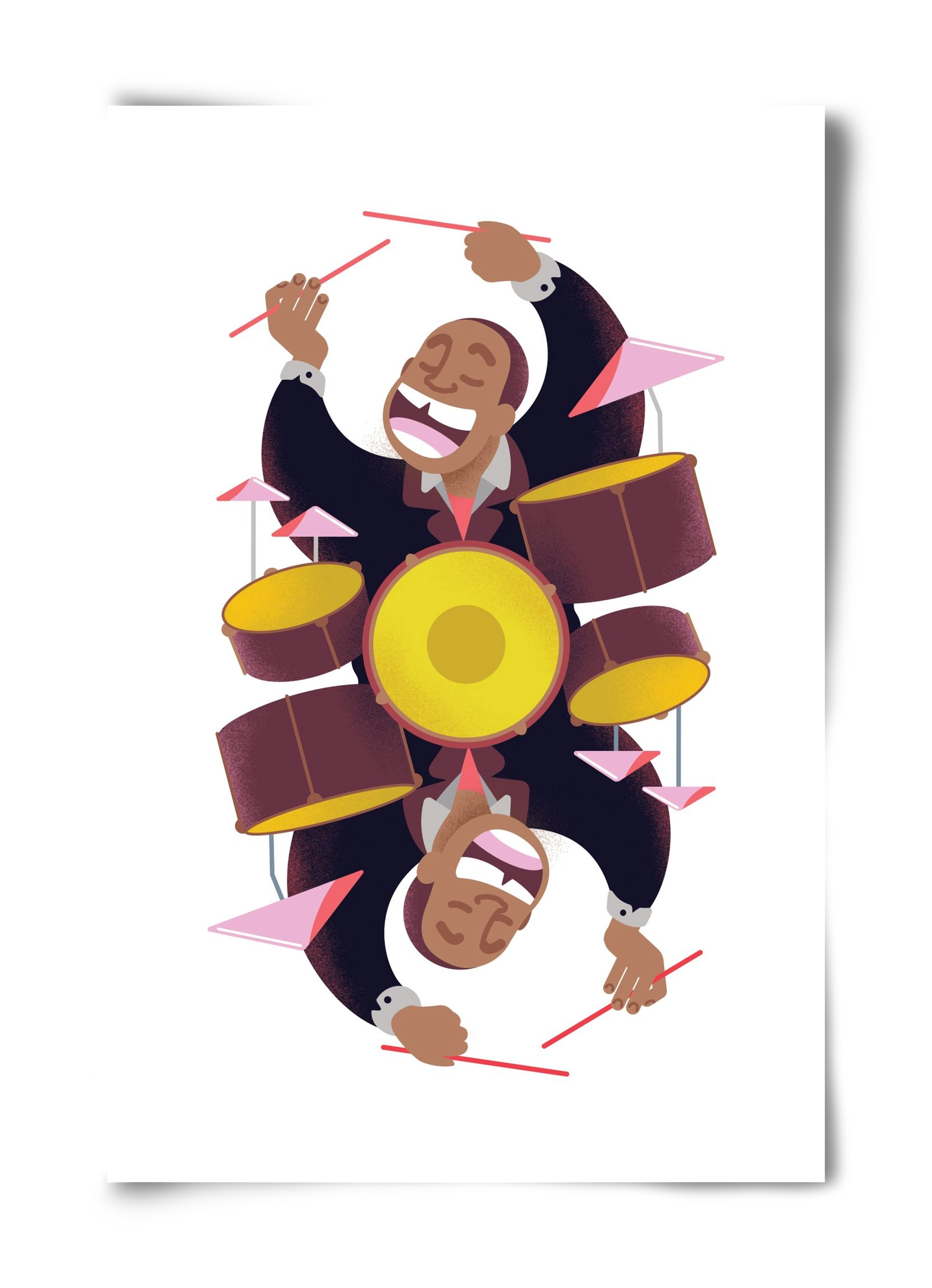 Jazz musician series - Art Blakey, 40x60 cm, Keret nélkül