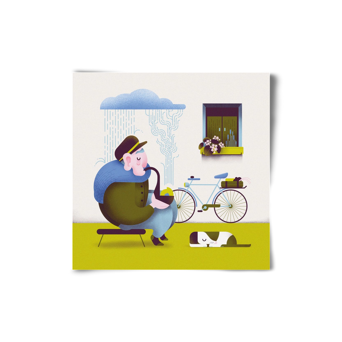 Recycle, 20x20 cm, Keret nélkül