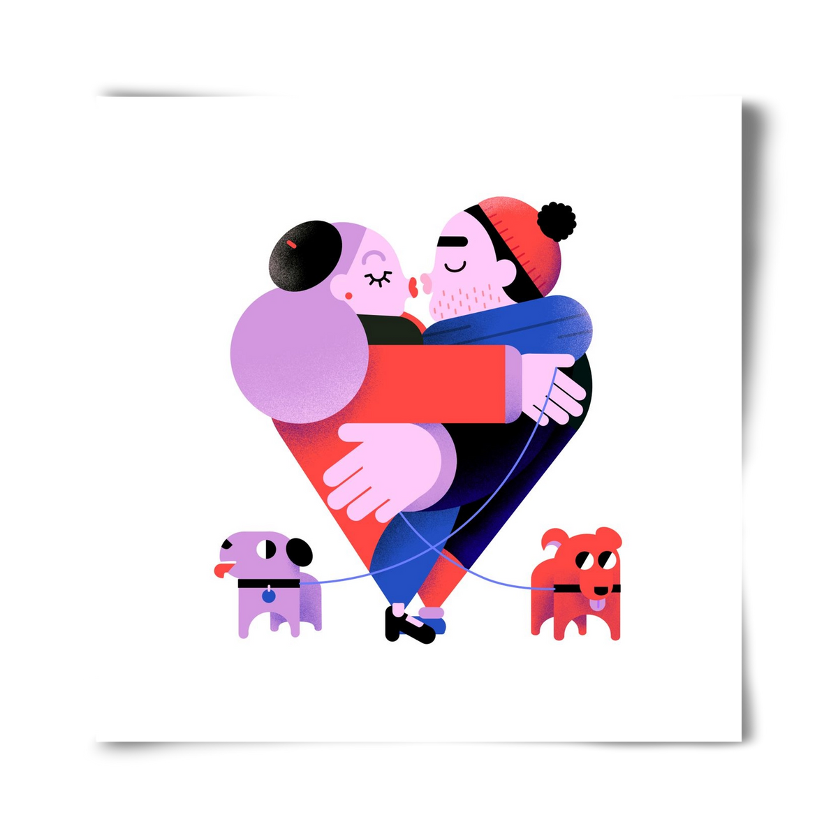 Valentines, 40x40 cm, Keret nélkül