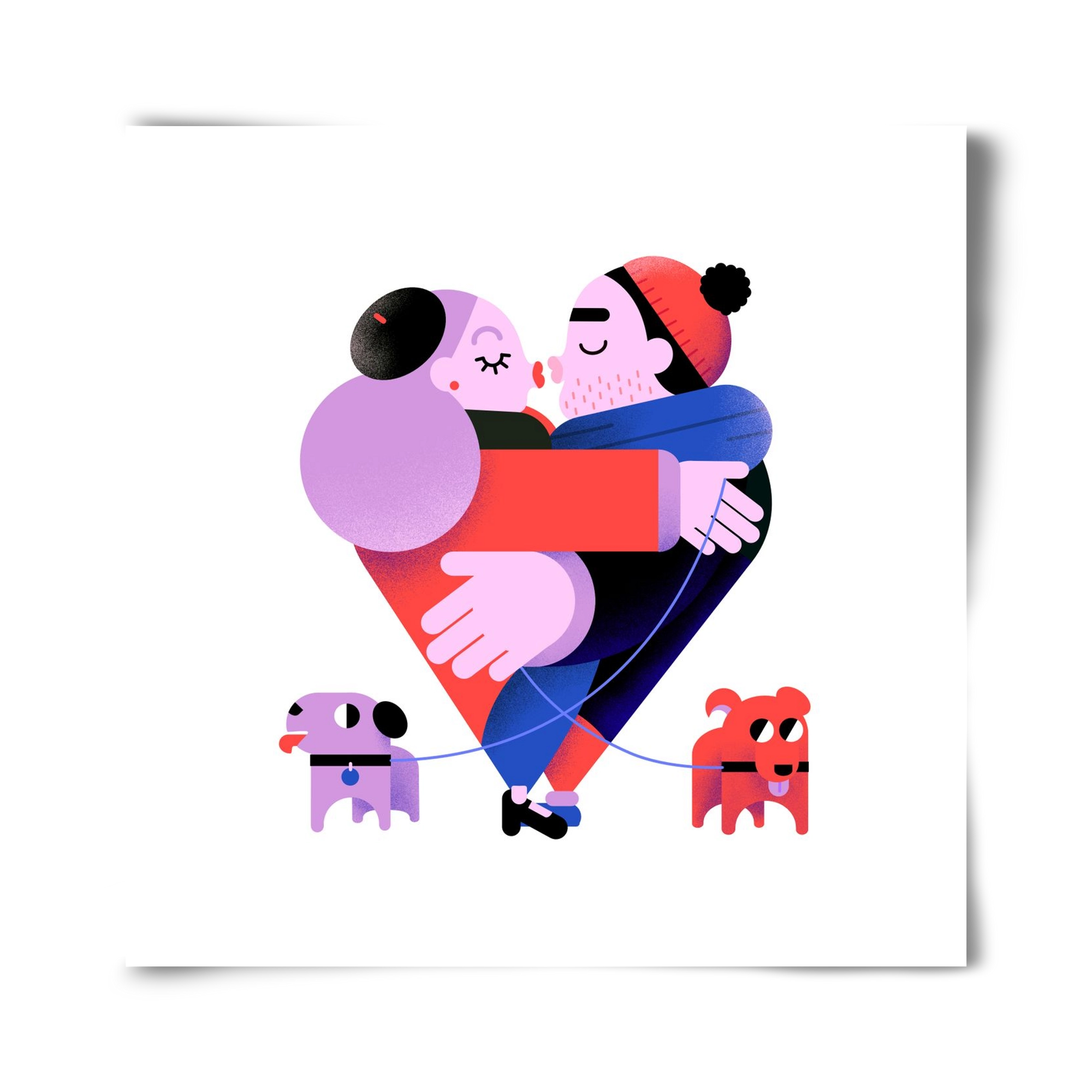 Valentines, 40x40 cm, Keret nélkül